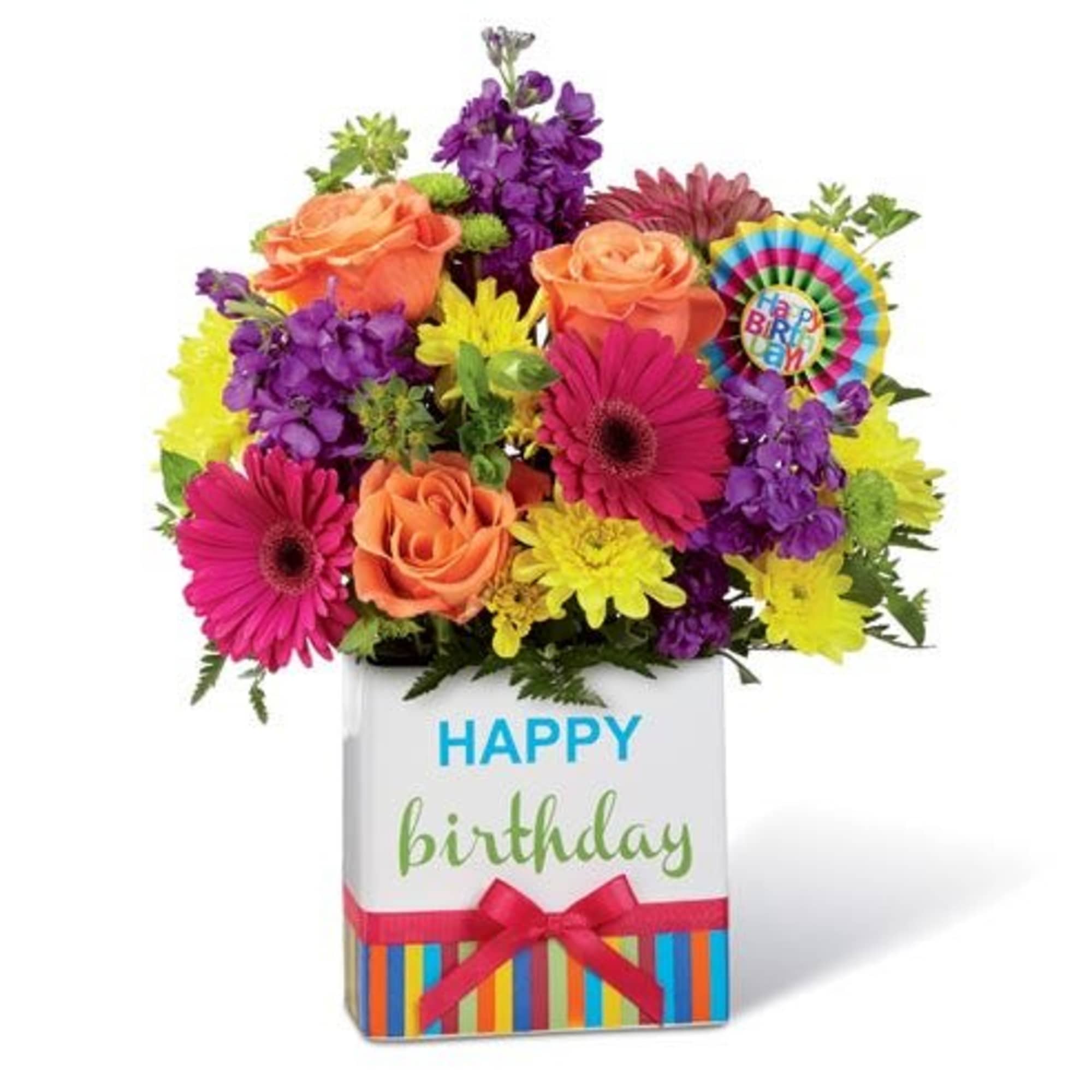 Bright ⁴birthday flowers  In a colorful unique  Festive container
Say "happy Bright ⁴birthday flowers  In a colorful unique  Festive container
Say "happy