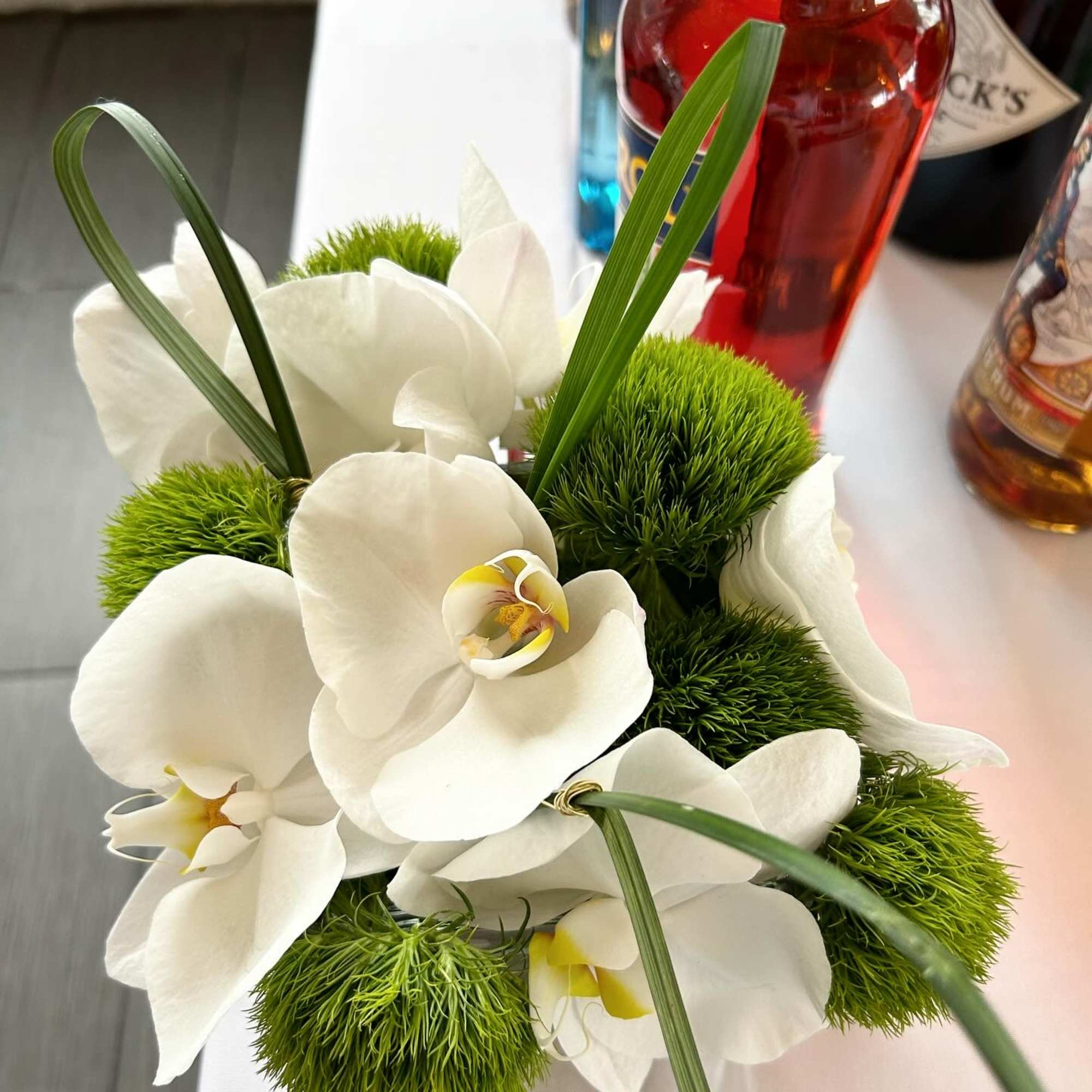 A version of the original white linen except we add some green