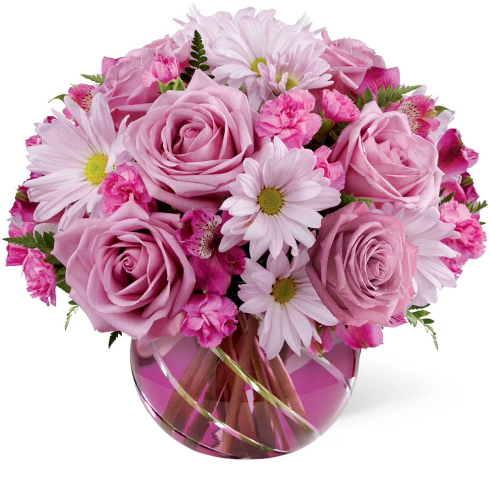 This Radiant Blooms flower arrangement blossoms with sweet appreciation and gratitude to
