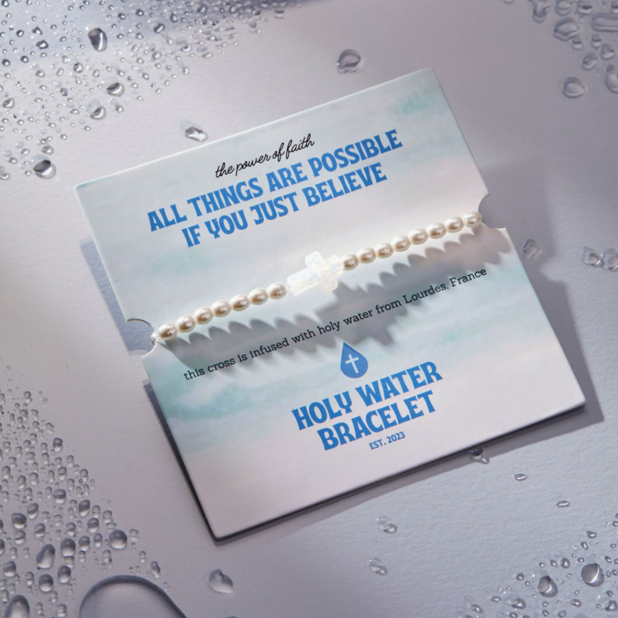 Holy Water bracelets are infused with authentic water from Lourdes France, and Holy Water bracelets are infused with authentic water from Lourdes France, and