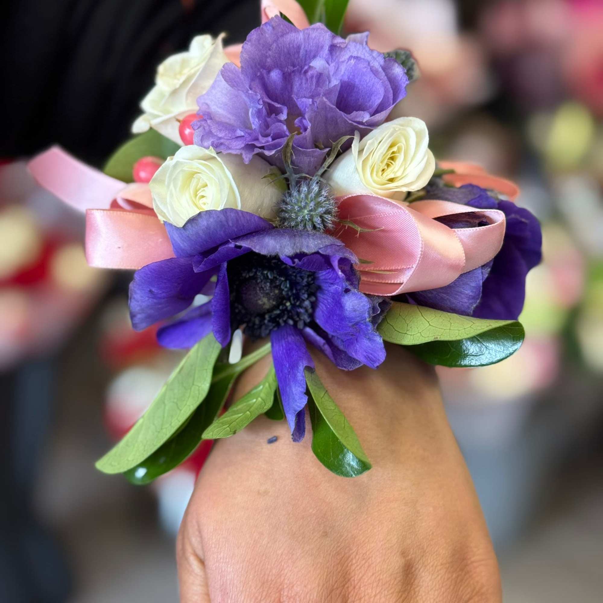 This does not come with a boutonniere if requested the boutonniere is