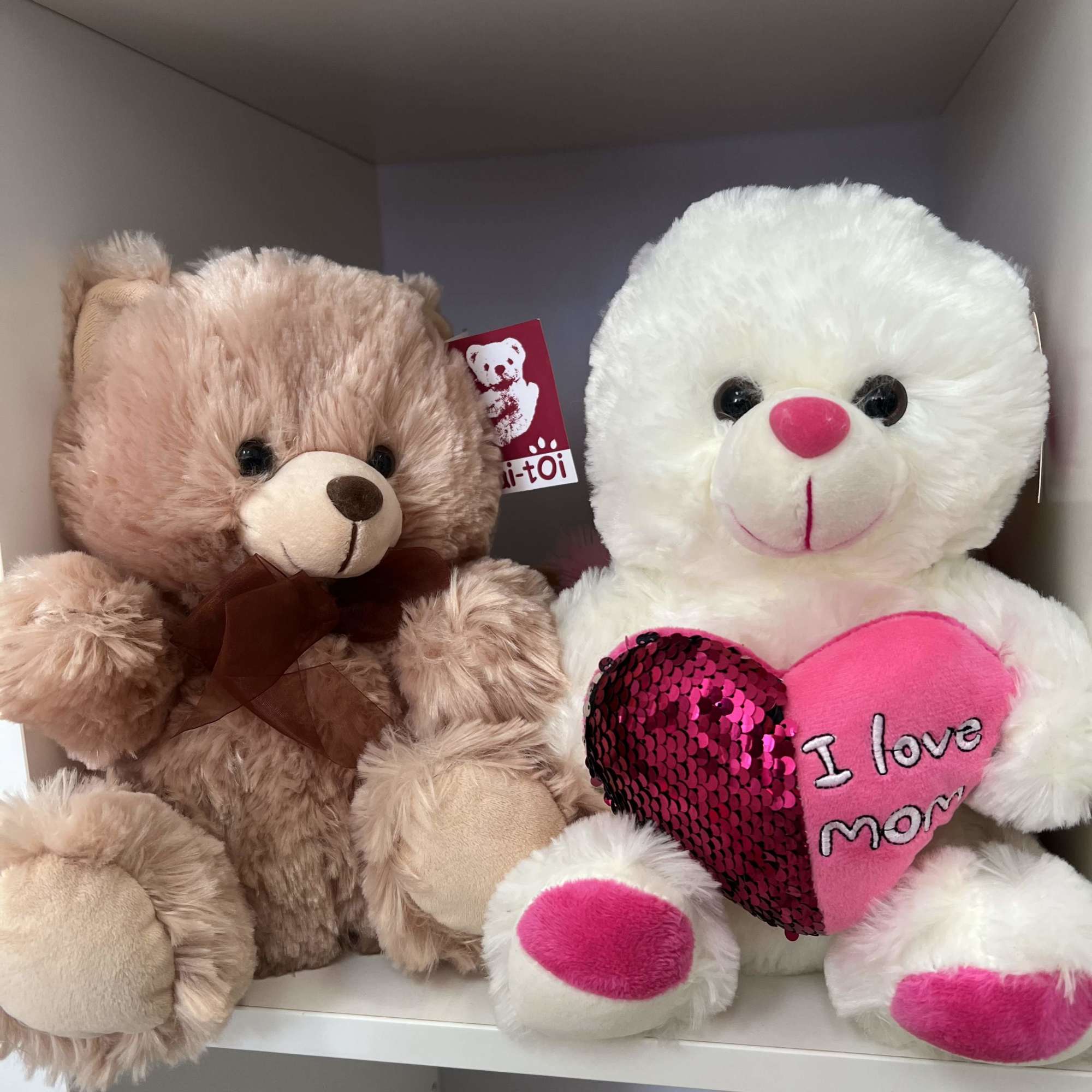 Teddy bears available in a range of sizes from small, medium, and