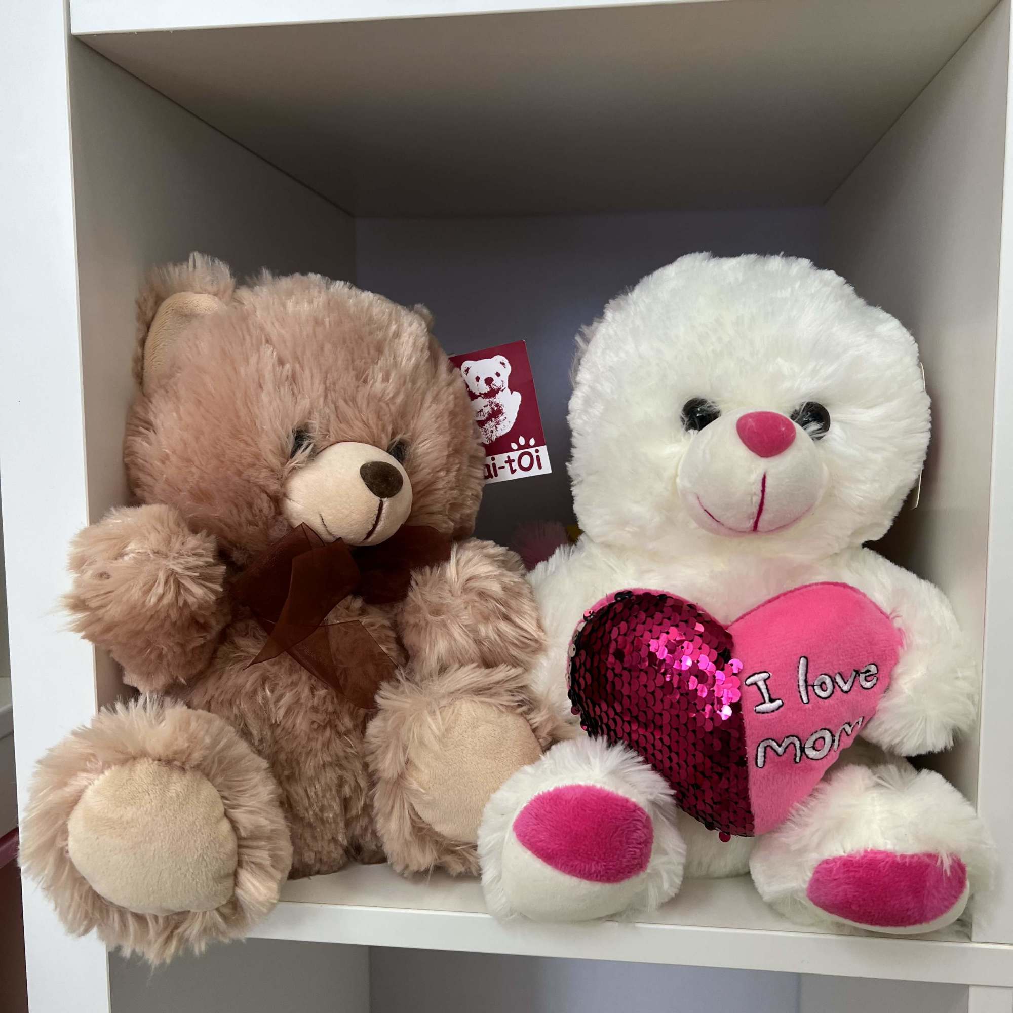Teddy bears available in a range of sizes from small, medium, and