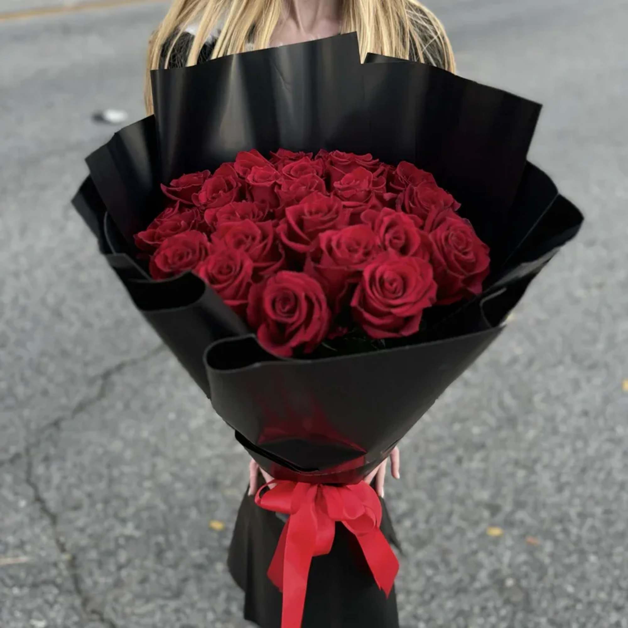 Make a bold and sophisticated statement with Timeless Passion Red Roses Bouquet