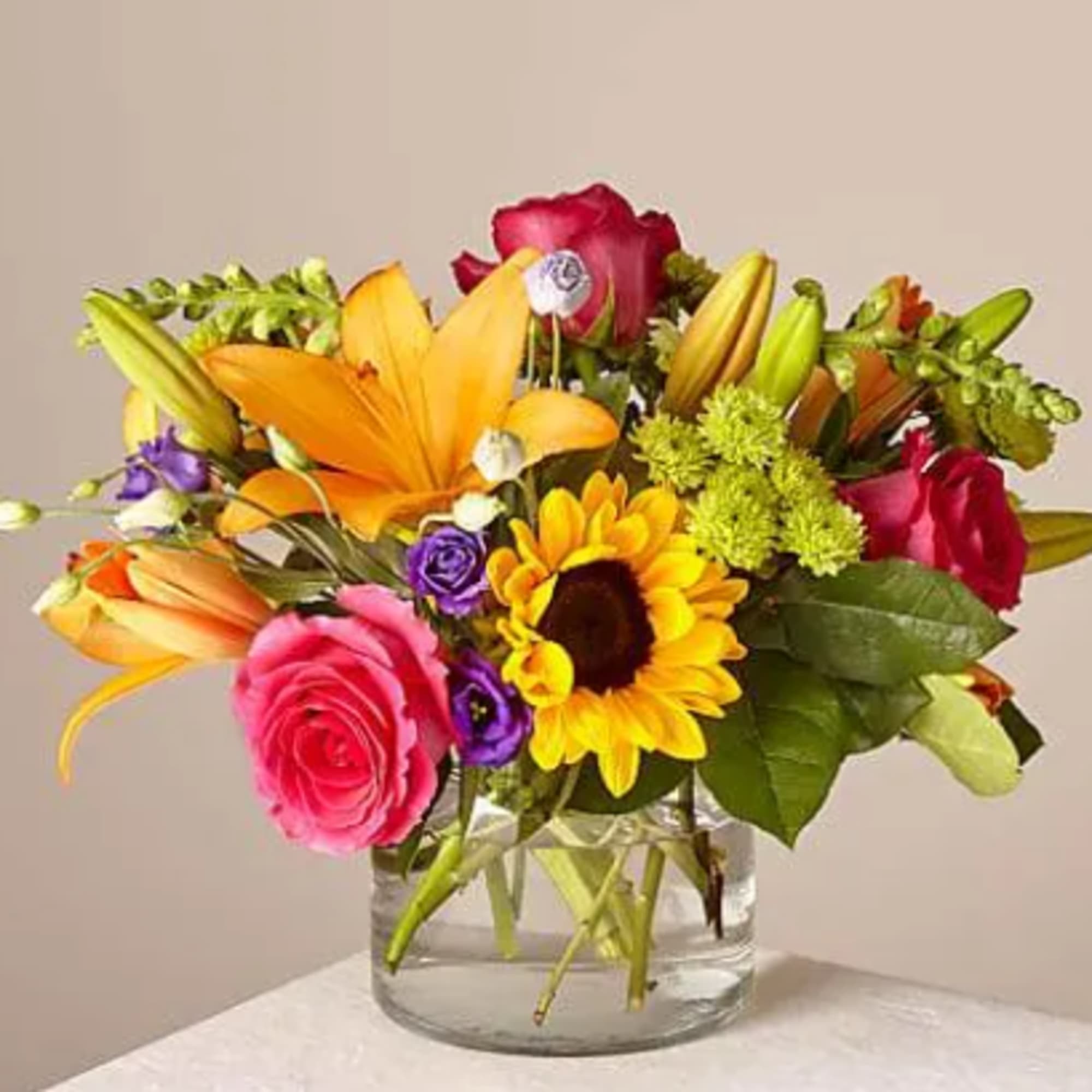 Make this day their best day. A colorful array of flowers in