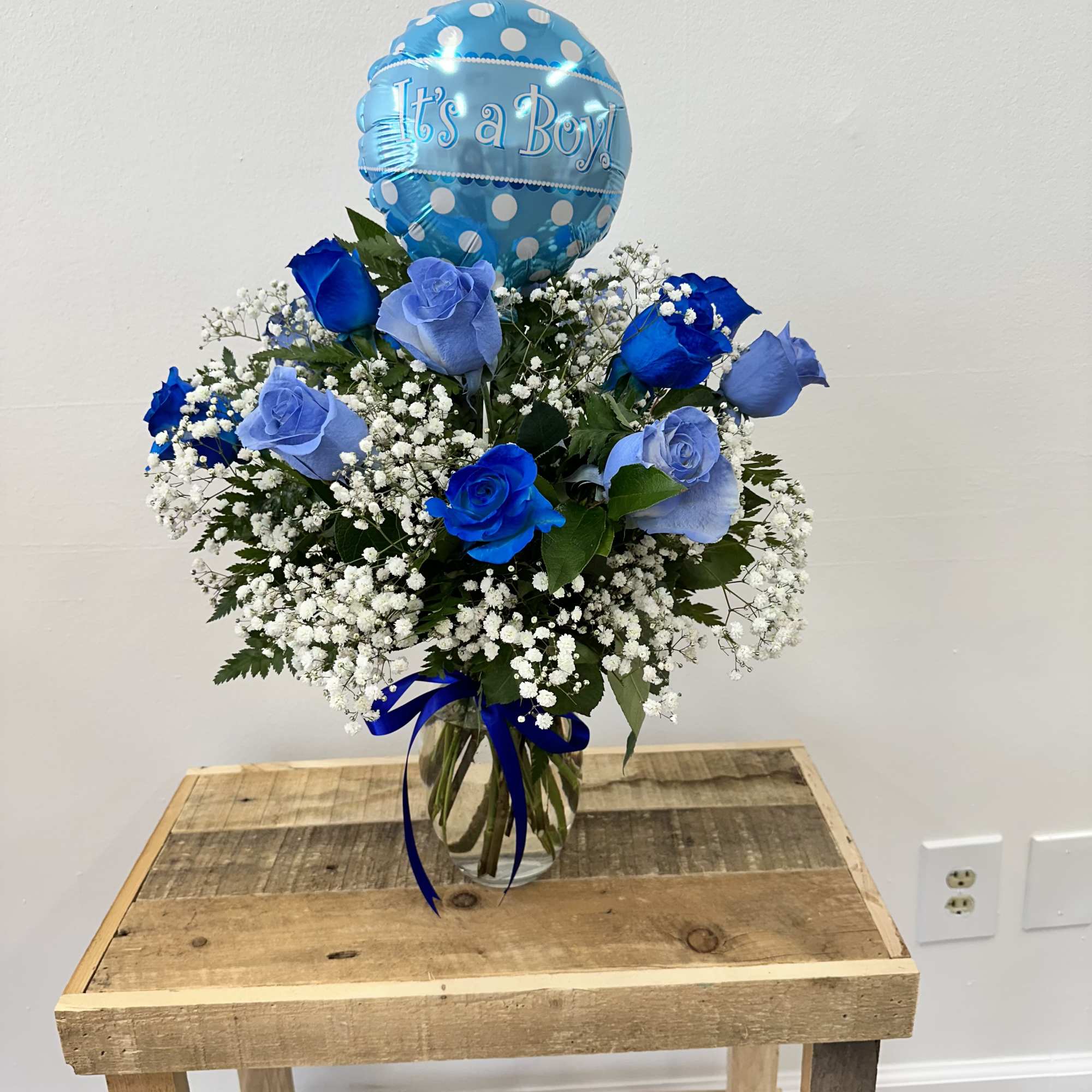 Introducing &quot;Little Prince Roses&quot;! This charming arrangement features a dozen light and