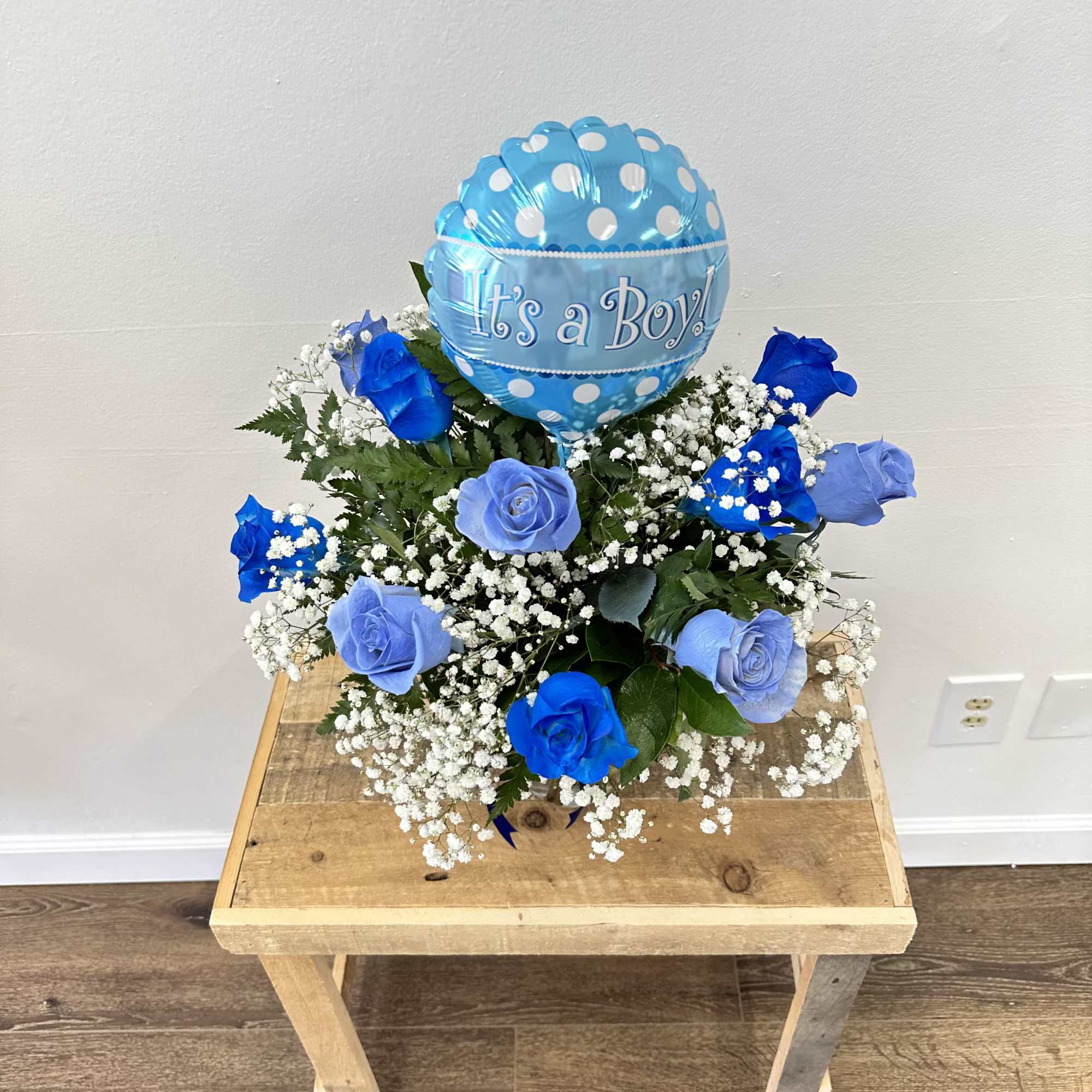 Introducing &quot;Little Prince Roses&quot;! This charming arrangement features a dozen light and