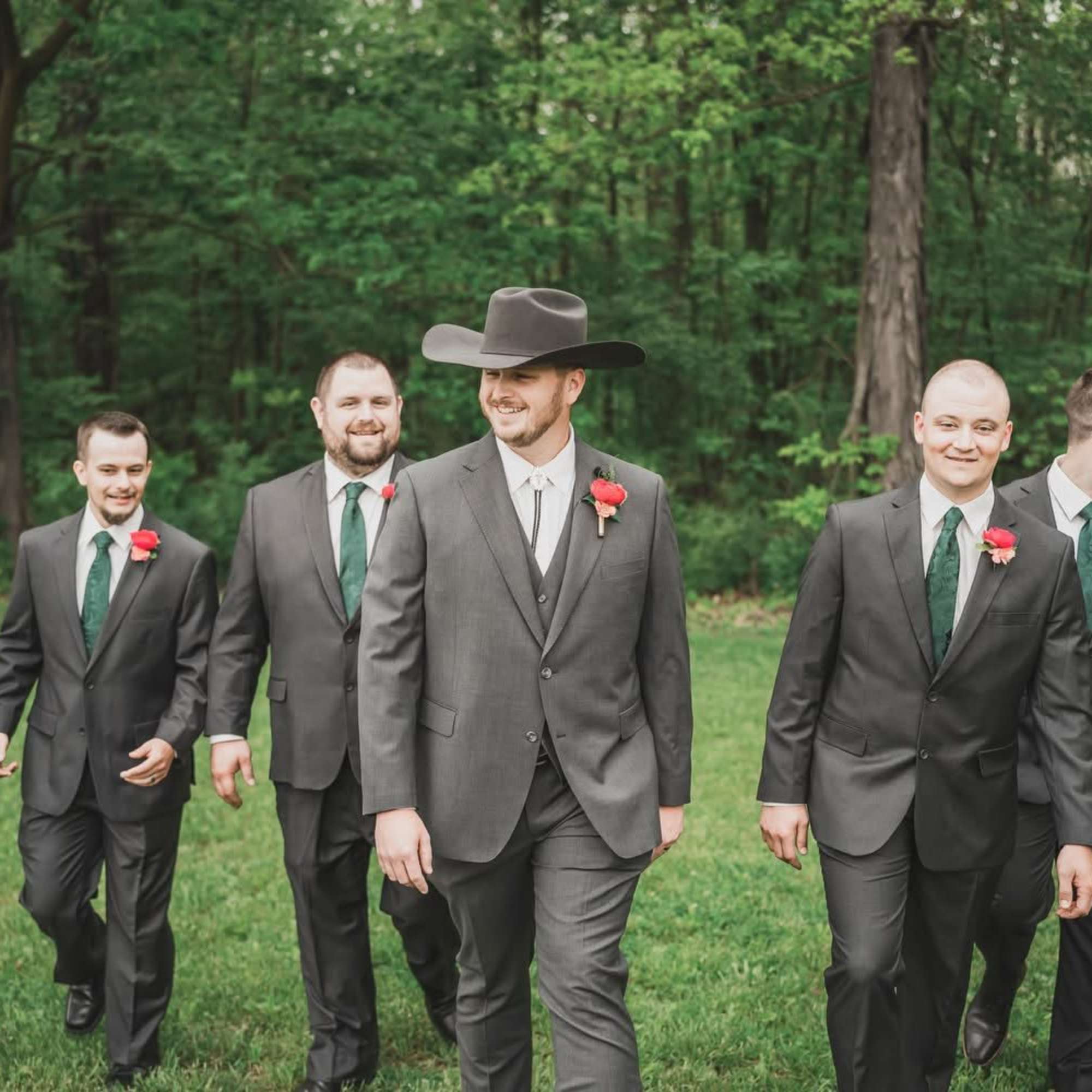 This permanent botanical boutonniere creates a timeless feeling for your special day.