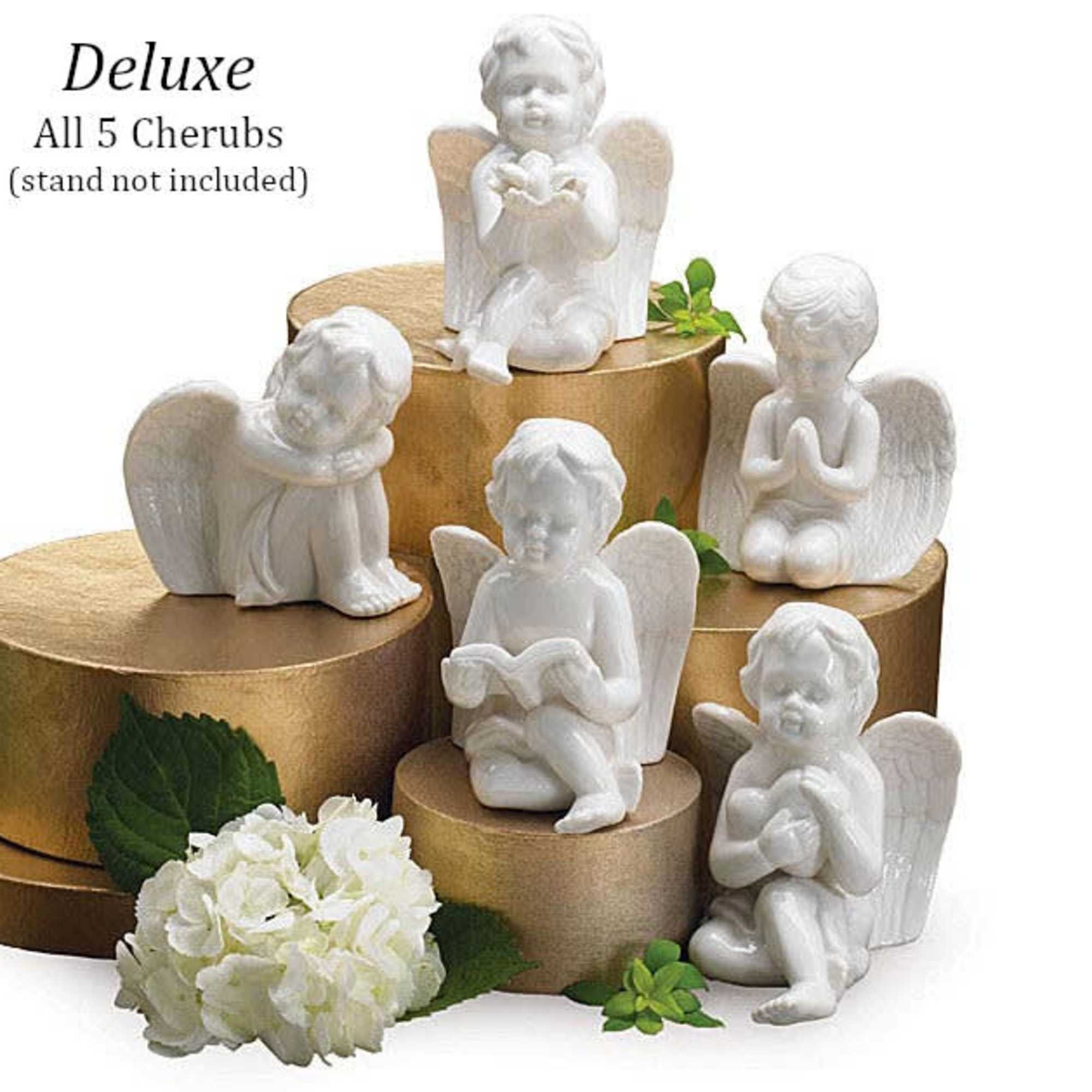 Porcelain 5&quot; cherub reading a bible. A wonderful keepsake that can be