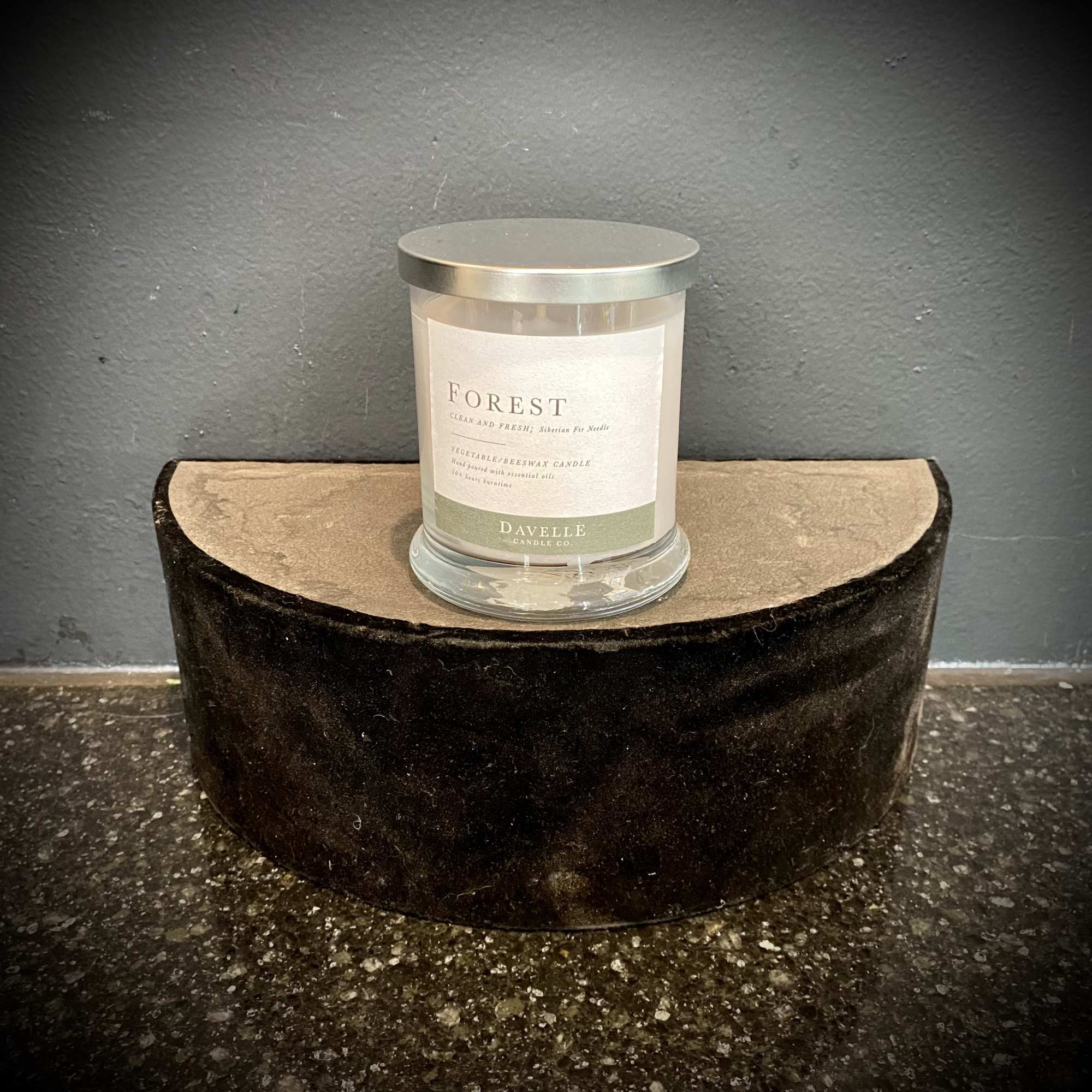 The clean, timeless scent of Siberian Fir needles.
Davelle Candles are handcrafted in The clean, timeless scent of Siberian Fir needles.
Davelle Candles are handcrafted in