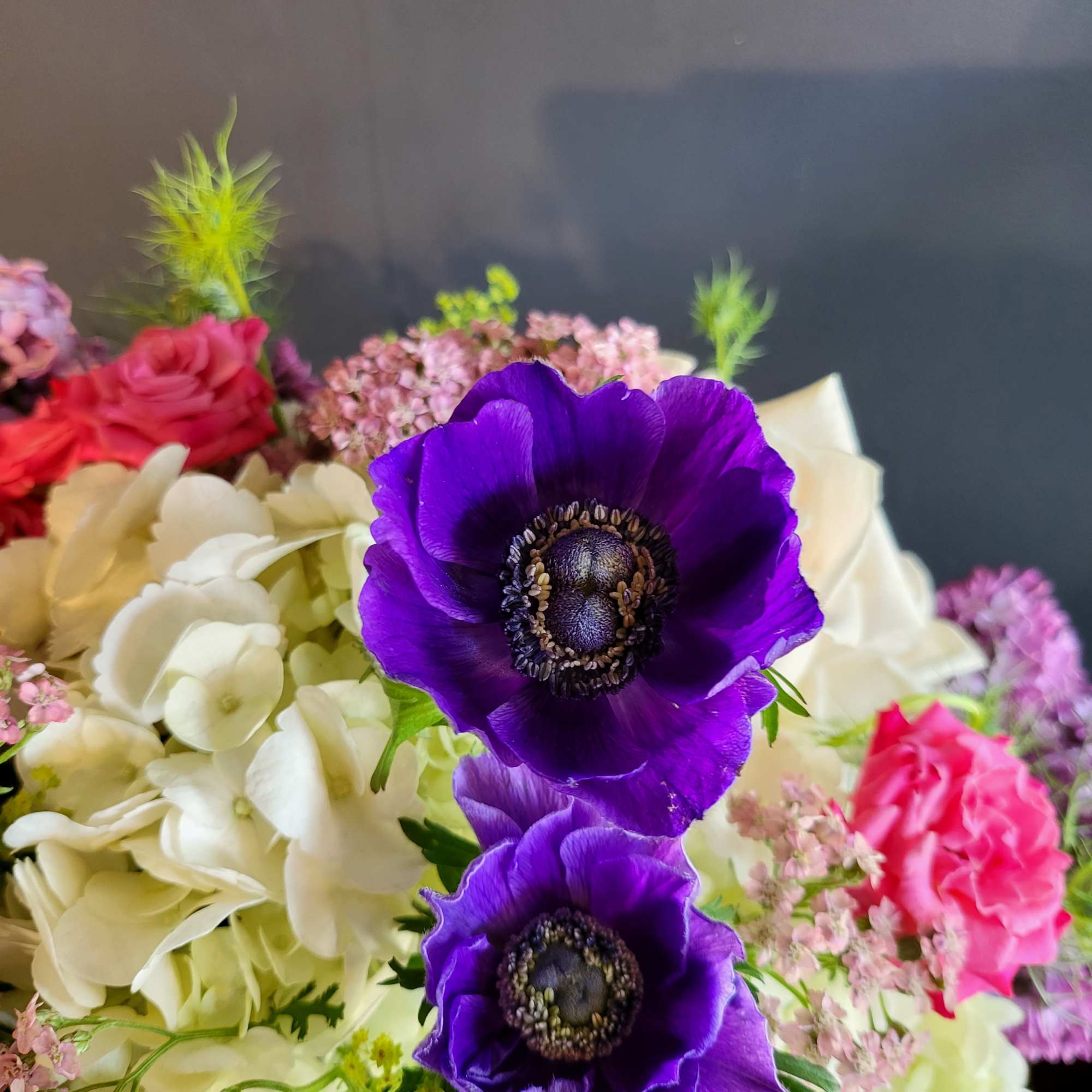Beautiful arrangement in a antique styled urn.  Beautiful arrangement in a antique styled urn.