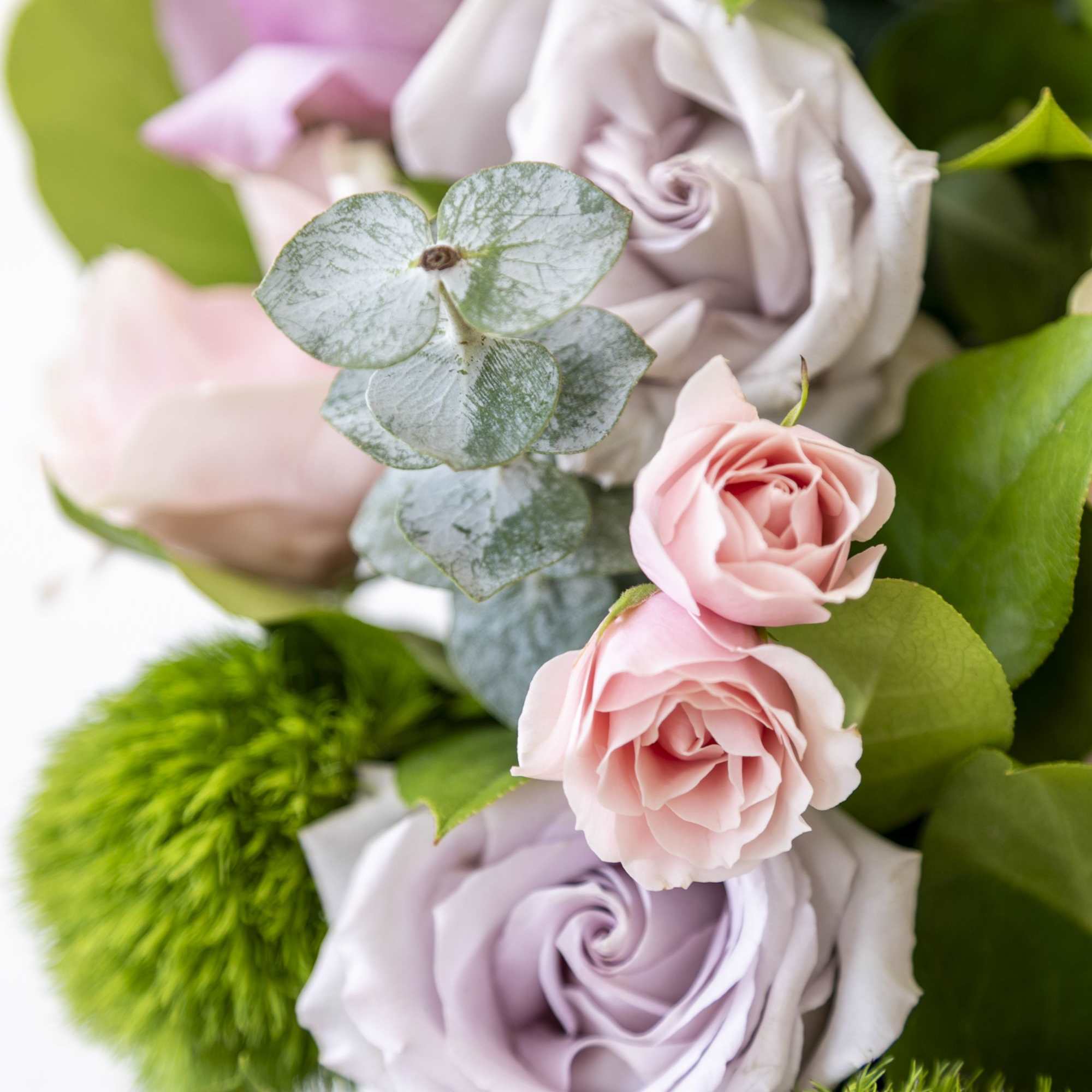 Sympathy Funeral open heart easel Spray with lavender and light pink blooms