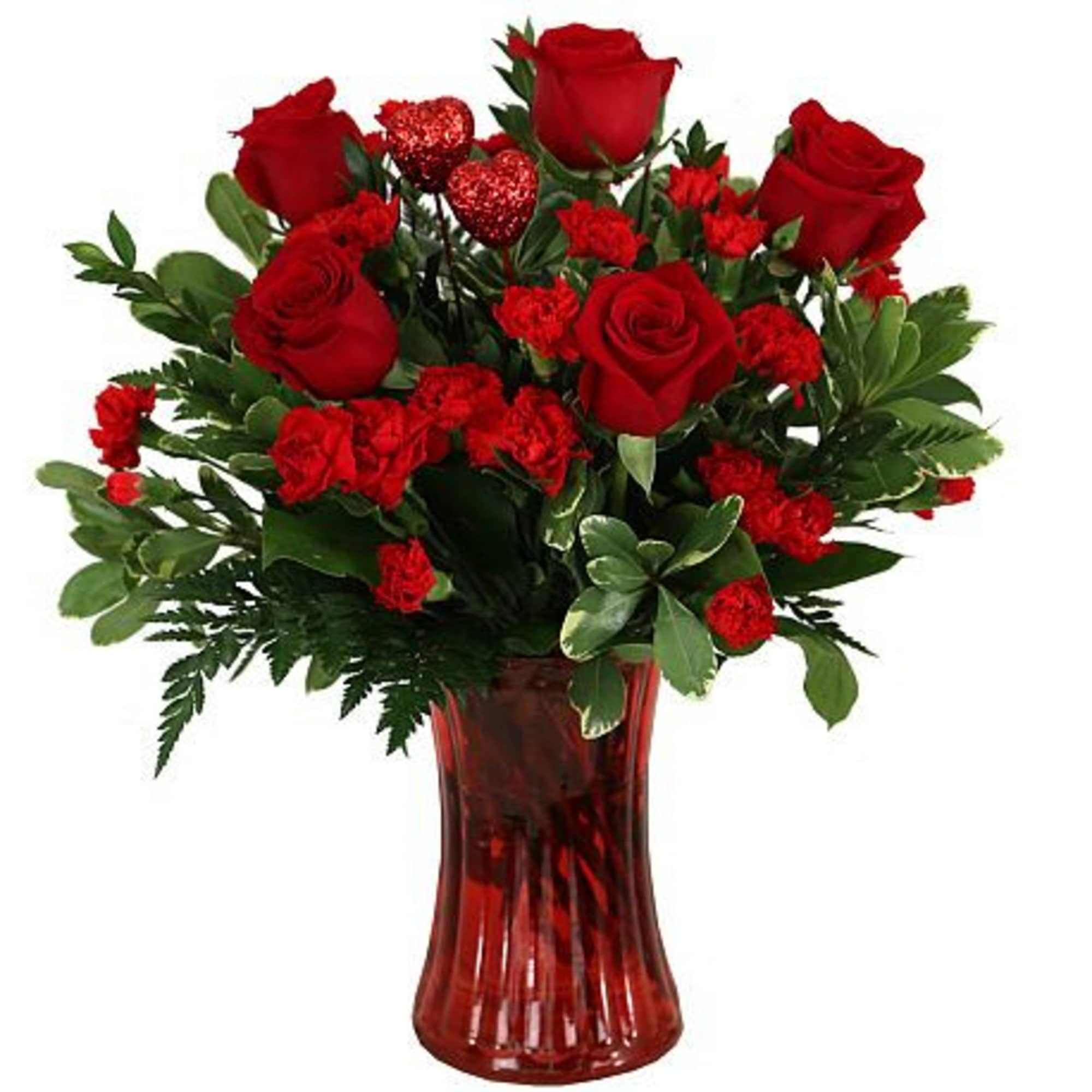 Demonstrate your affection and lasting love with this romantic design with red
