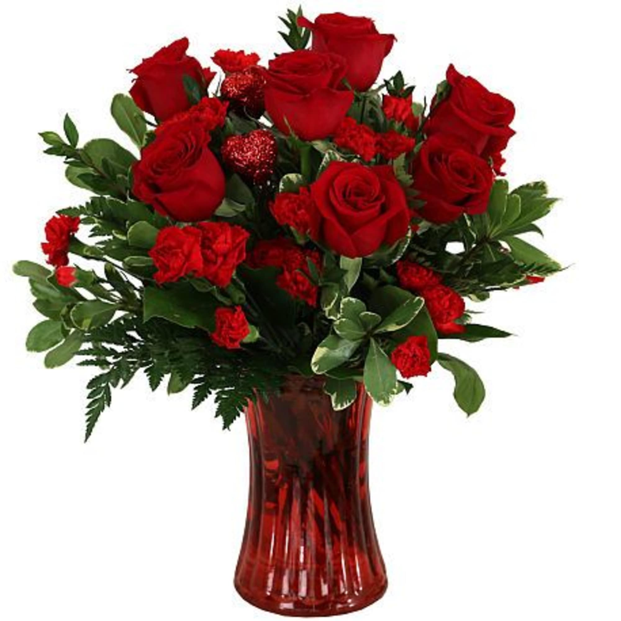 Demonstrate your affection and lasting love with this romantic design with red