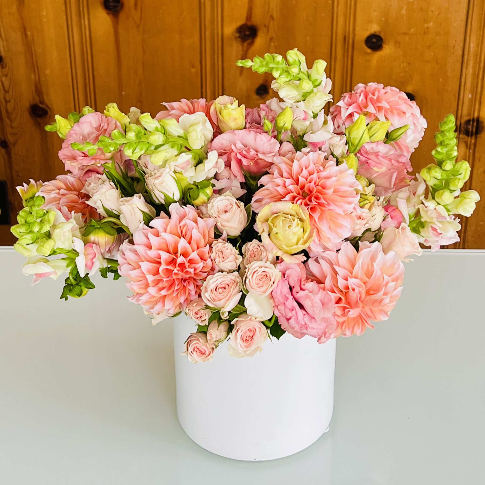 The Dahlia is the star of this show! Big, bold blooms with