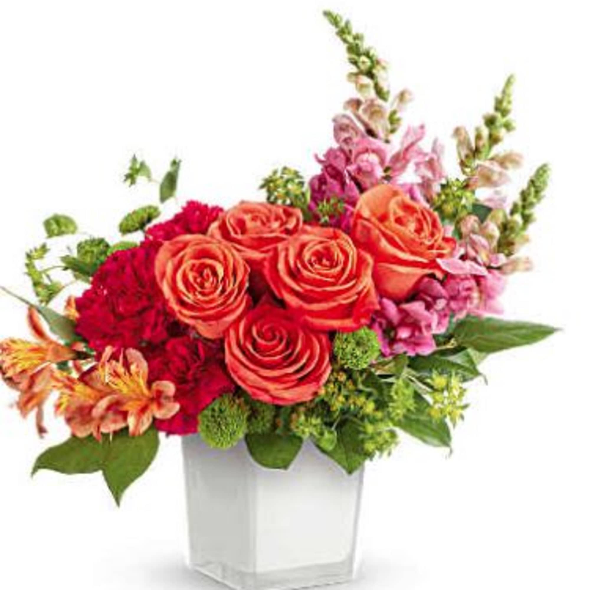 Fresh and full of energy, Teleflora&#039;s Citrus Sunset Bouquet glows with vibrant