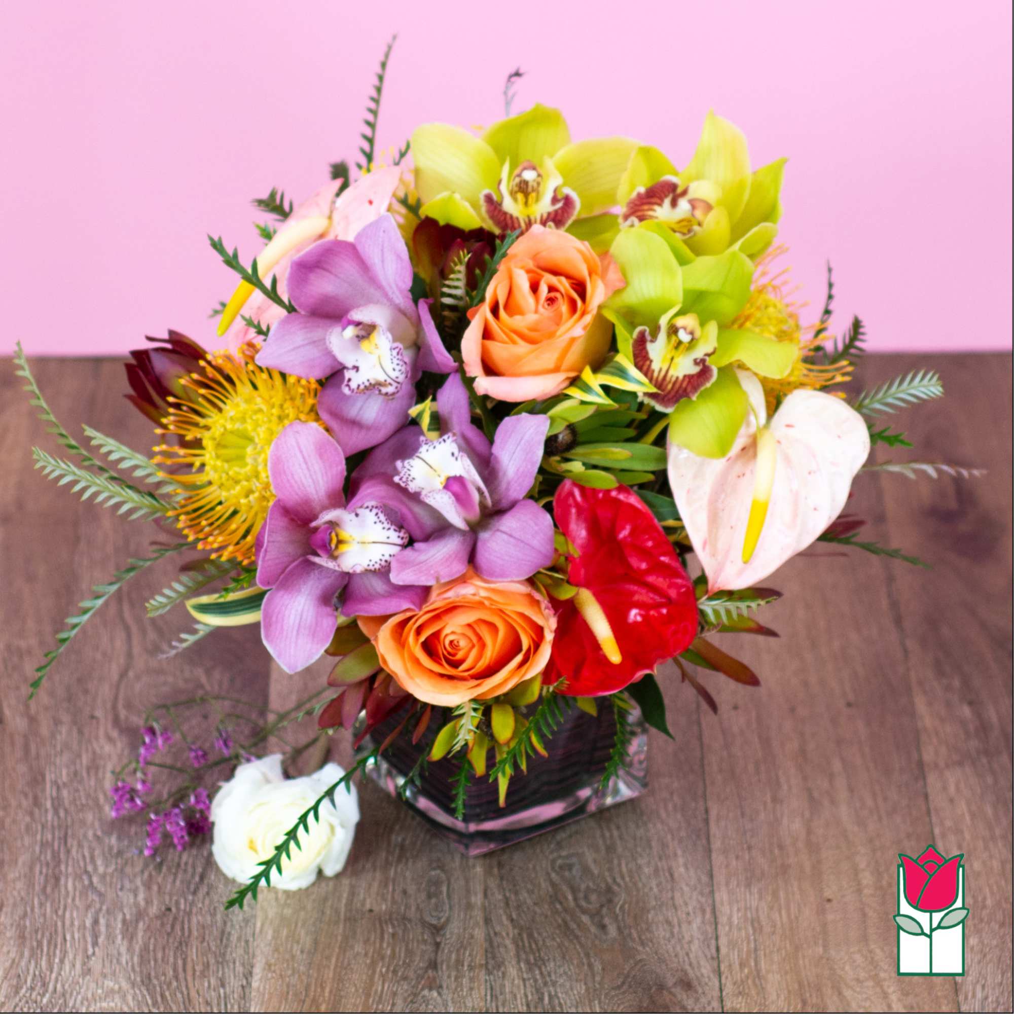 The Beretania Florist Jade Tropical bouquet is a stunning and unique floral