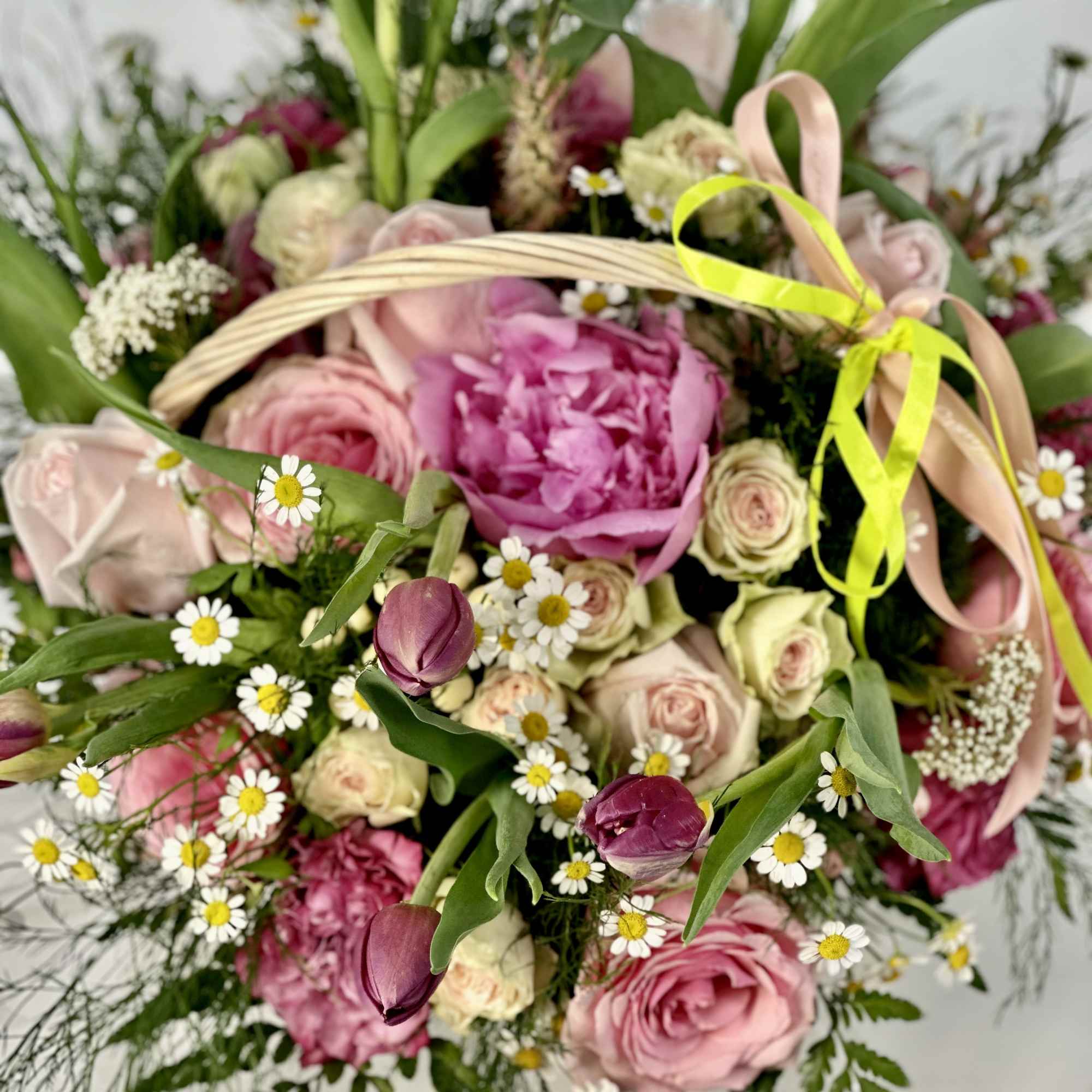 Experience the sweetness of spring with our Strawberry Swirl arrangement  (any