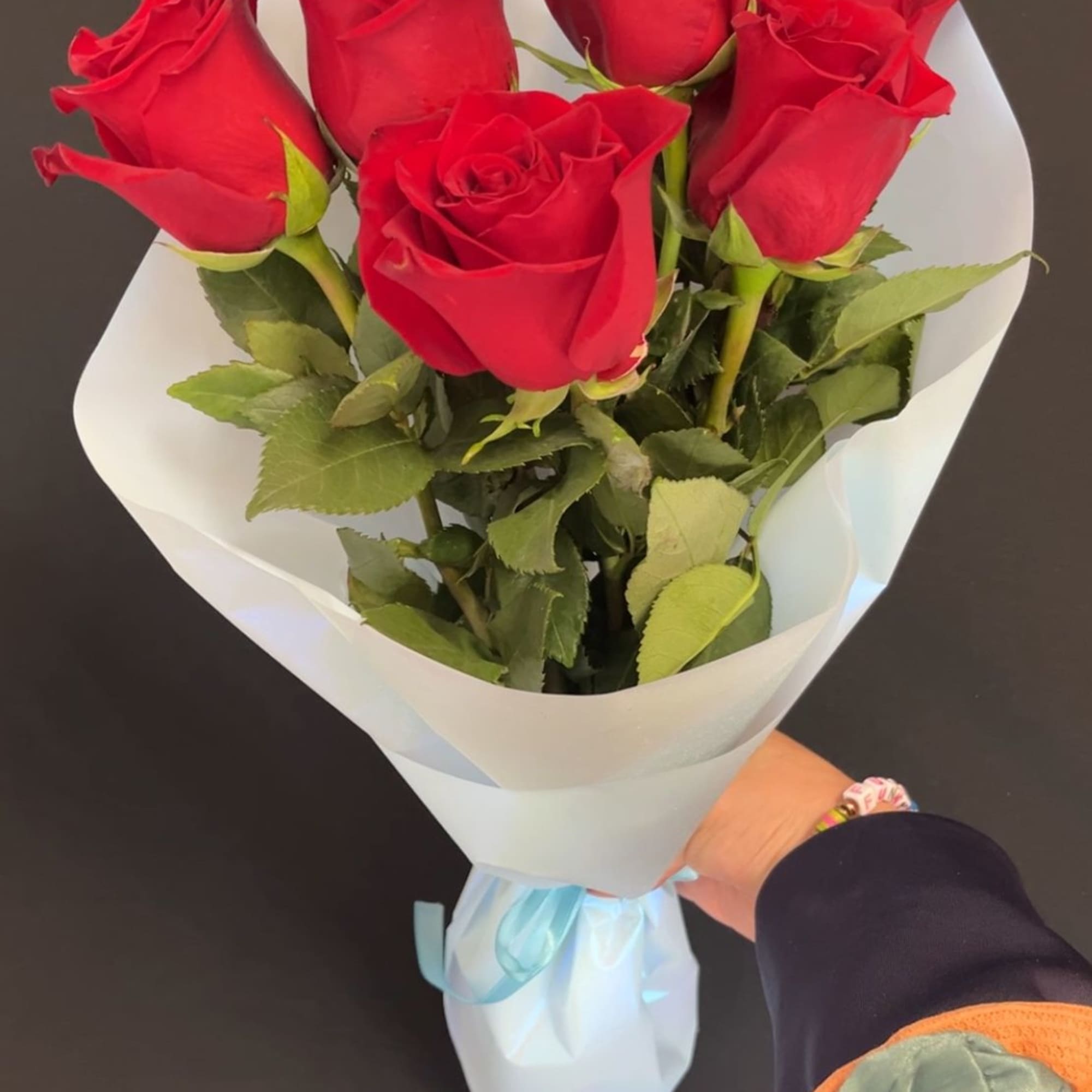 half dozen roses in Mercedes, TX | Funky Flower Shop