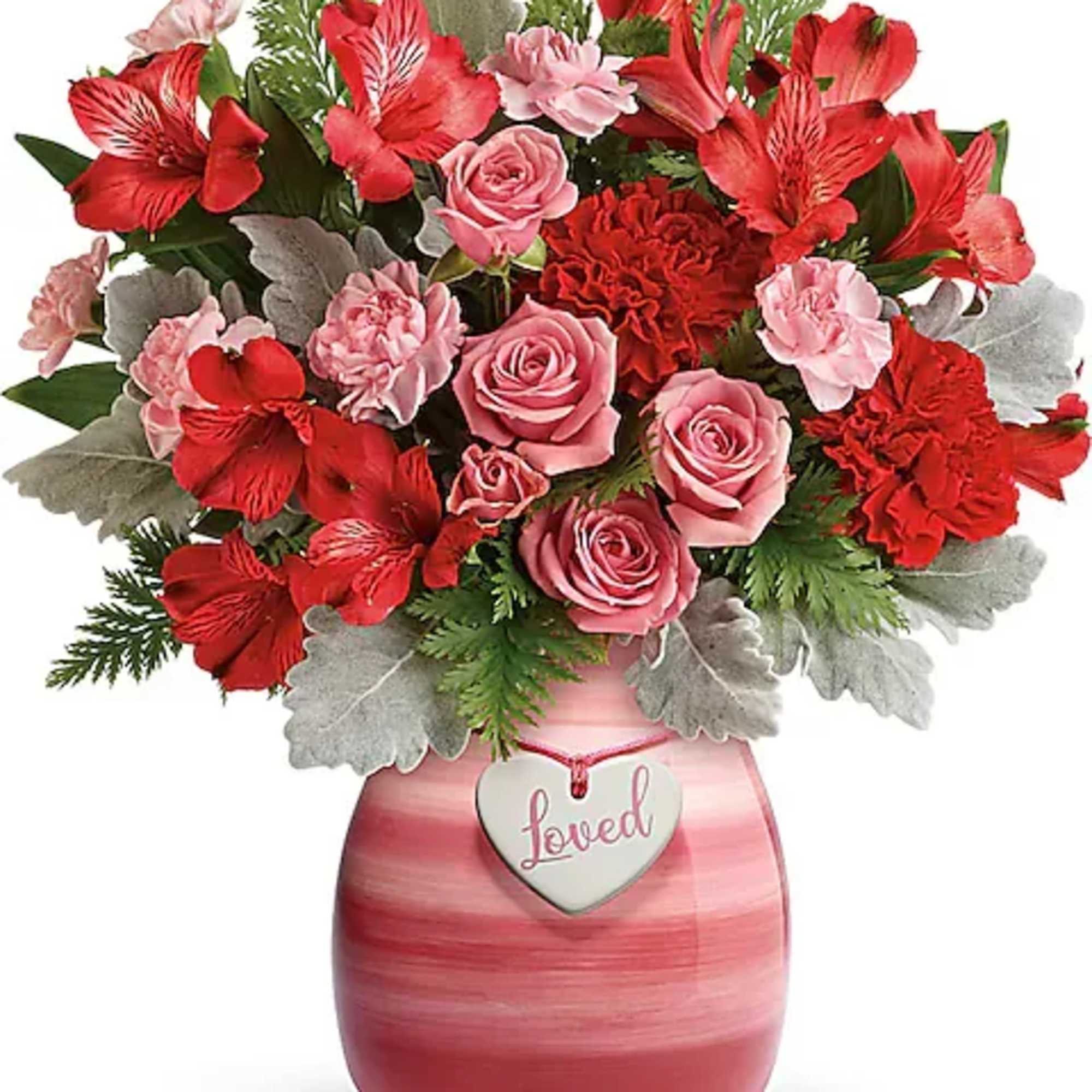 Make that special someone smile with this beloved bouquet! Playful red and