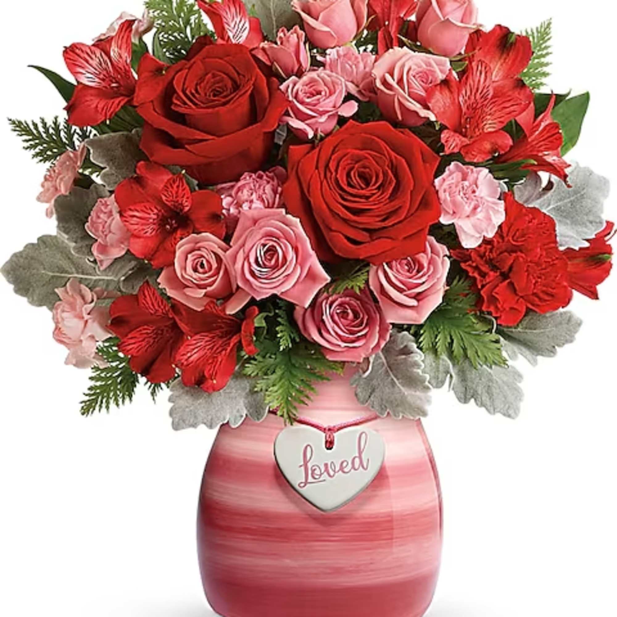 Make that special someone smile with this beloved bouquet! Playful red and