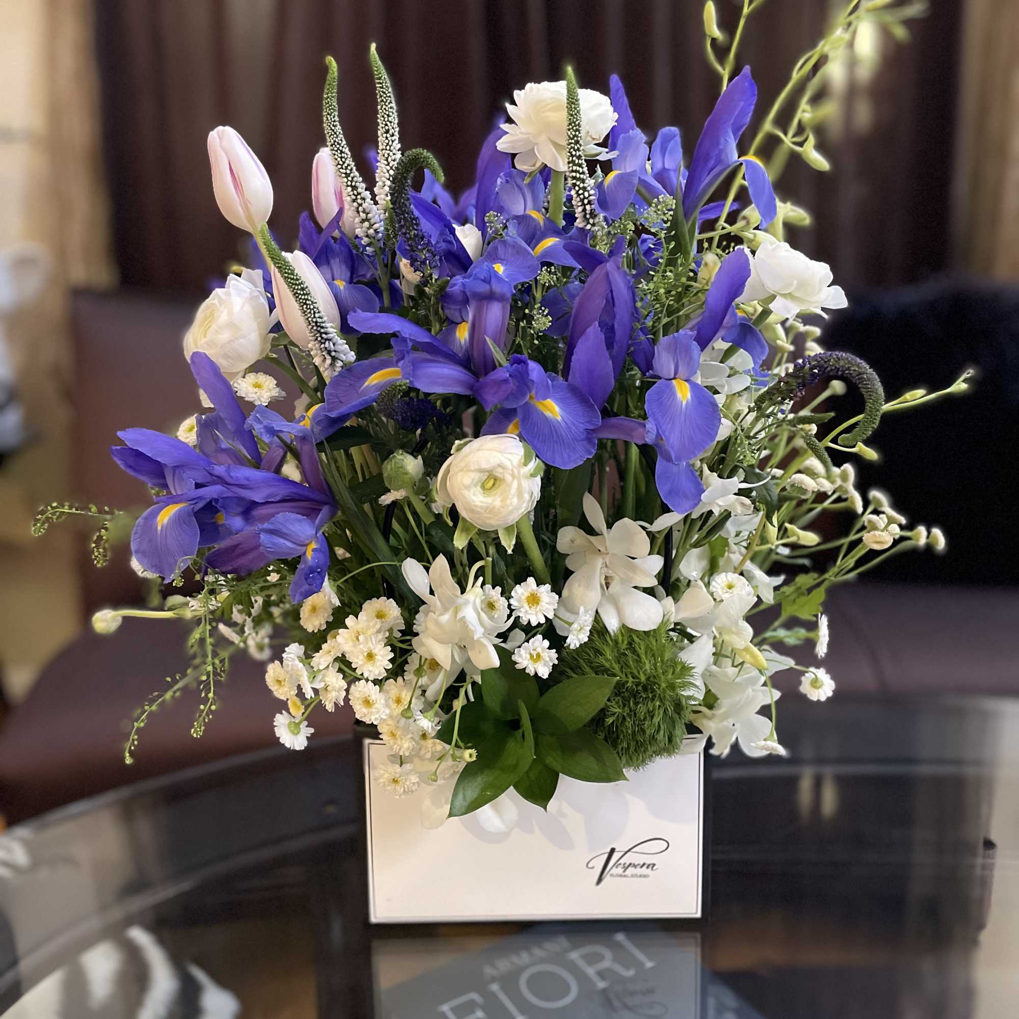 Gentle white and cold blue . Gorgeous spring composition . It&rsquo;s a