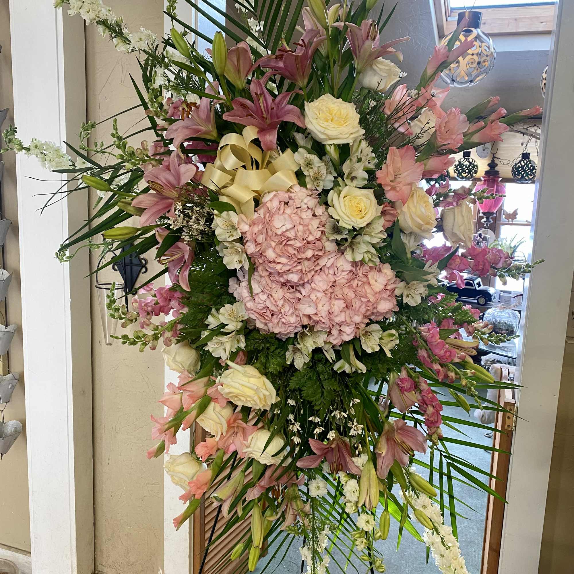 Large Floral Spray in pastels ~ other color options available upon request Large Floral Spray in pastels ~ other color options available upon request