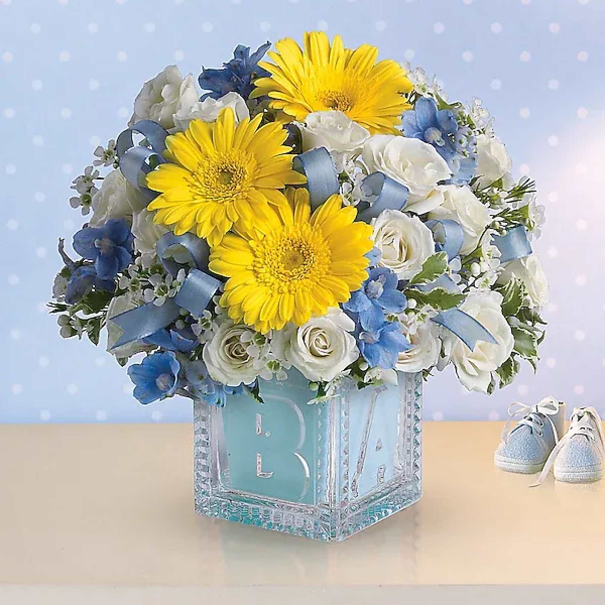 Celebrate the coolest baby boy on the block's arrival with this charming