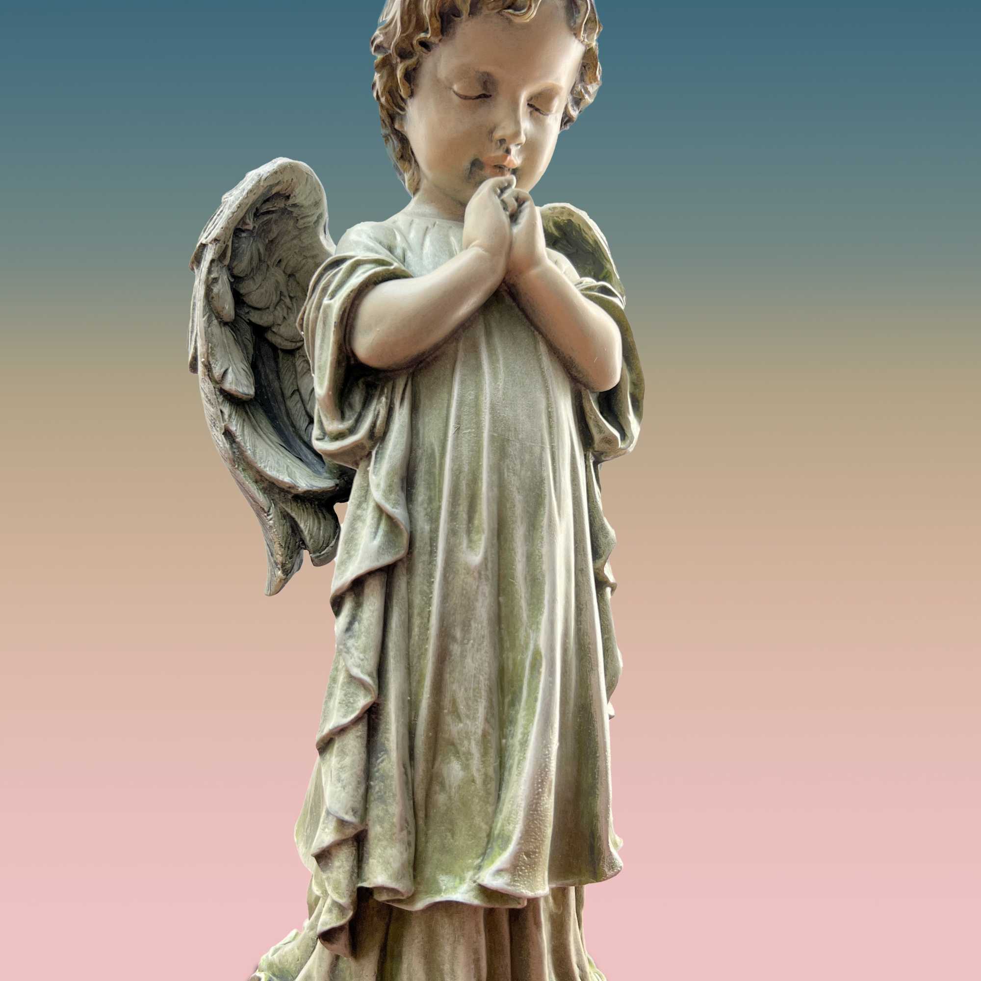 Premium Depicted.
Choose the angel figurine that adorns this basket bouquet.