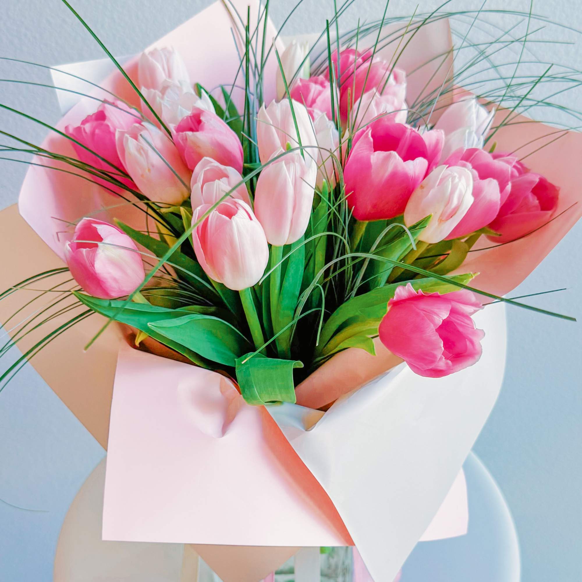 This bouquet is a gentle whisper of love and tenderness. The delicate This bouquet is a gentle whisper of love and tenderness. The delicate