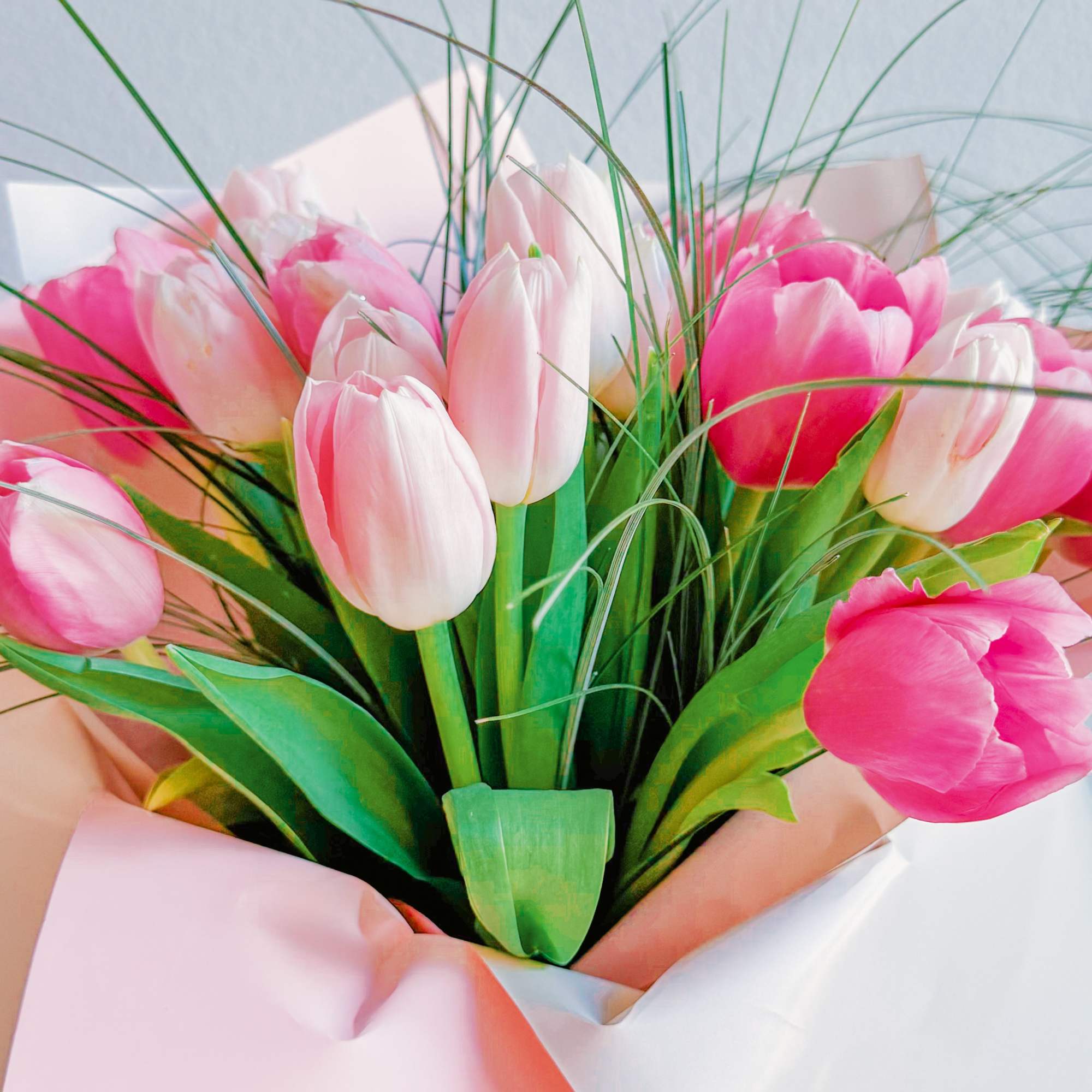 This bouquet is a gentle whisper of love and tenderness. The delicate This bouquet is a gentle whisper of love and tenderness. The delicate