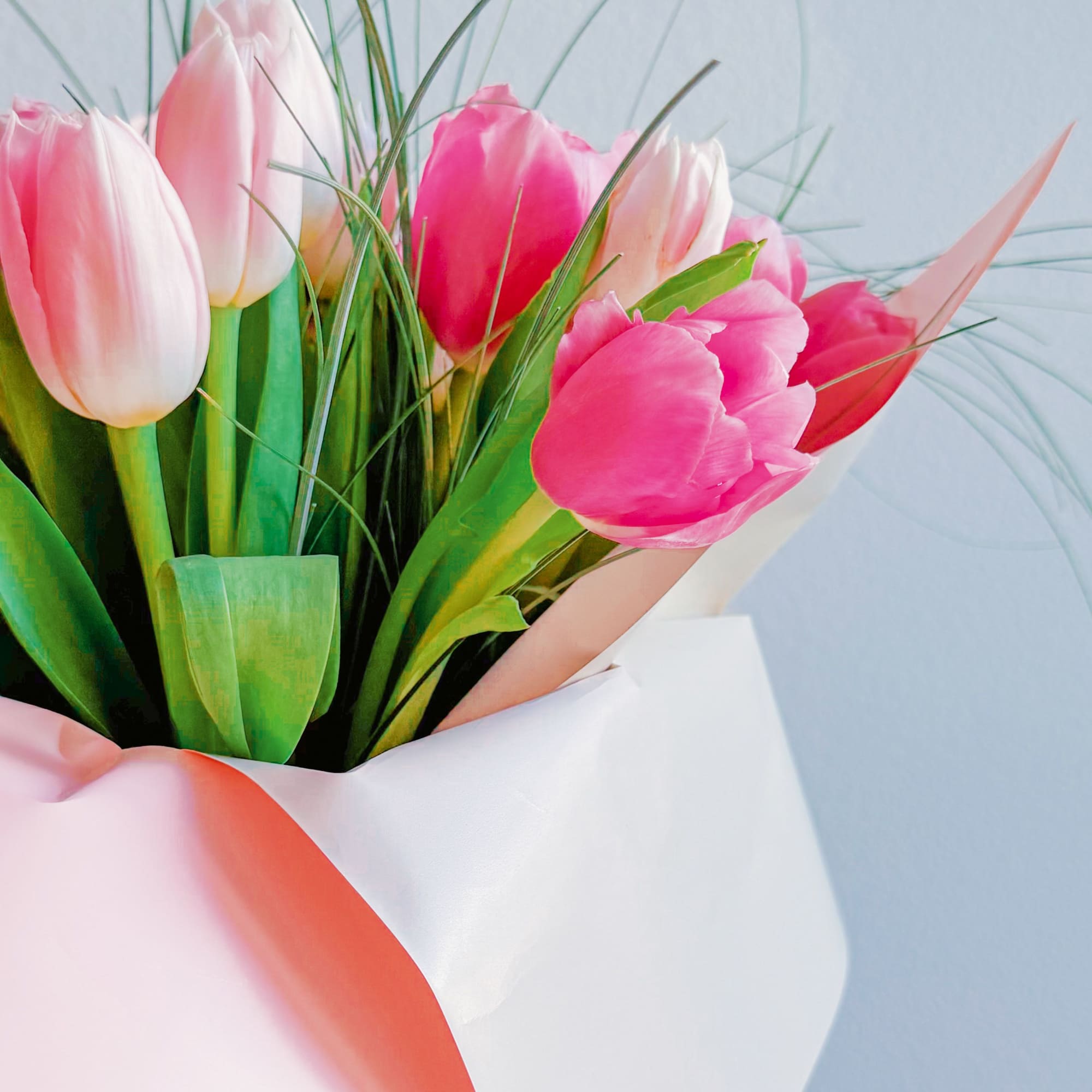 This bouquet is a gentle whisper of love and tenderness. The delicate This bouquet is a gentle whisper of love and tenderness. The delicate