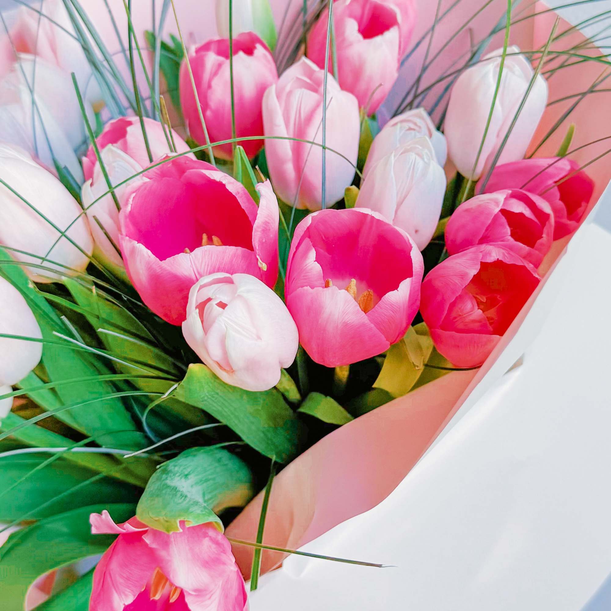 This bouquet is a gentle whisper of love and tenderness. The delicate This bouquet is a gentle whisper of love and tenderness. The delicate