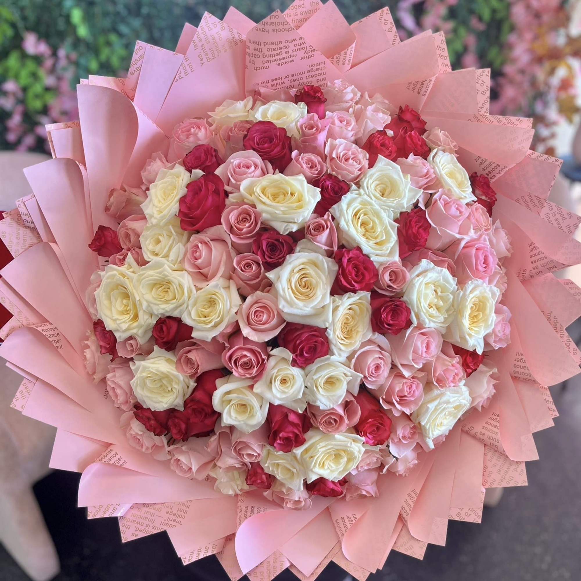 The Colorful Rose Bouquet is a breathtaking and extravagant floral arrangement that