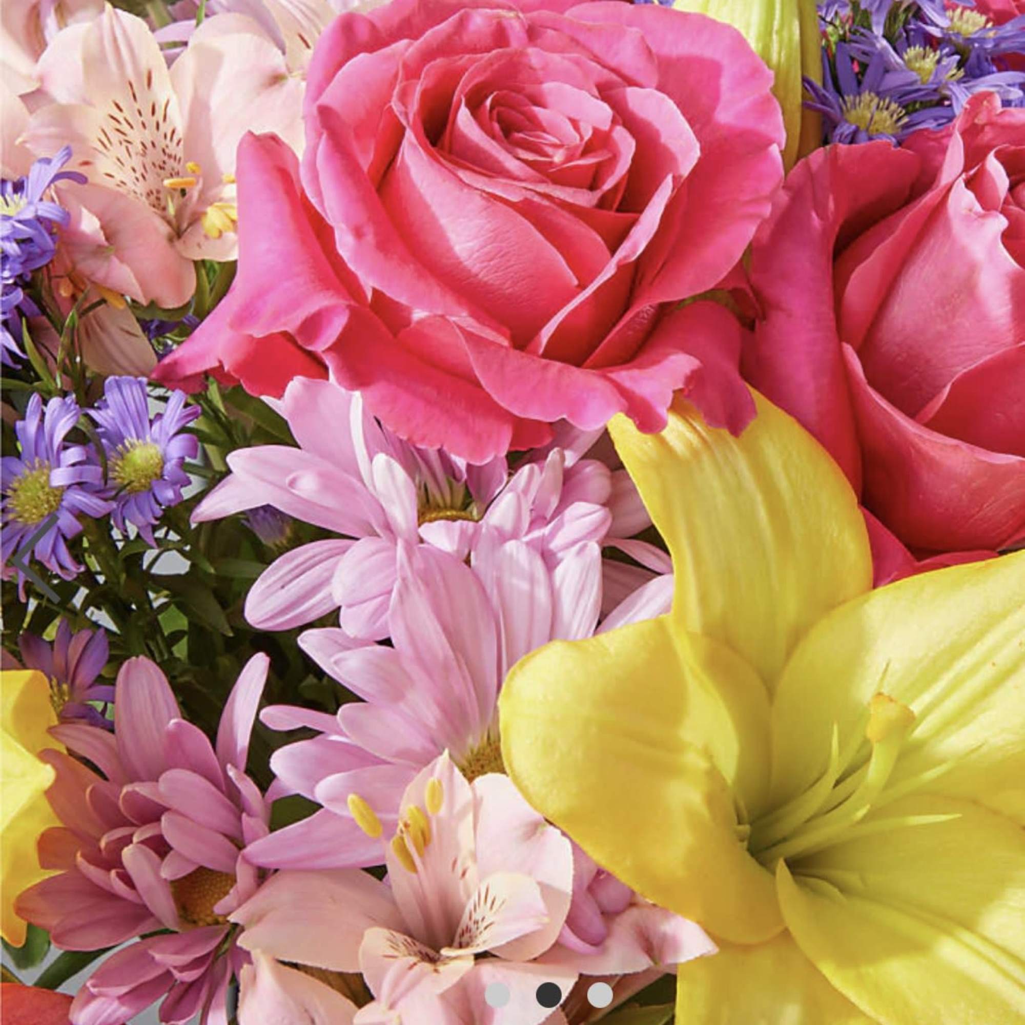 Let the celebrations begin with this colorful arrangement, fun for a birthday