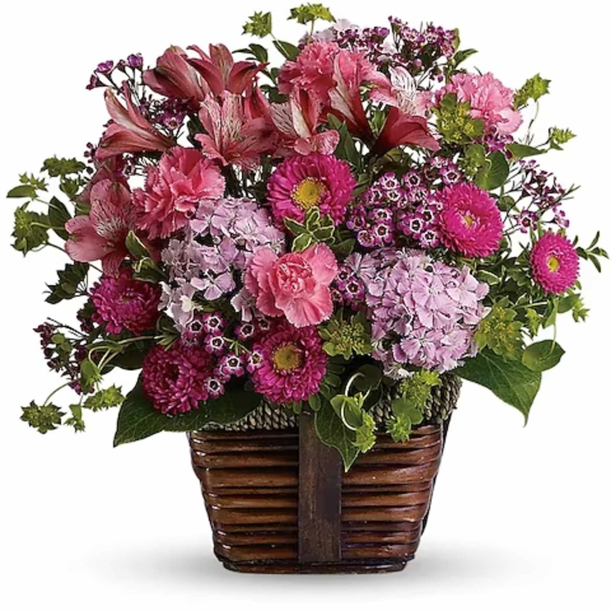 Send someone this delightful floral gift of pretty pink blossoms and share