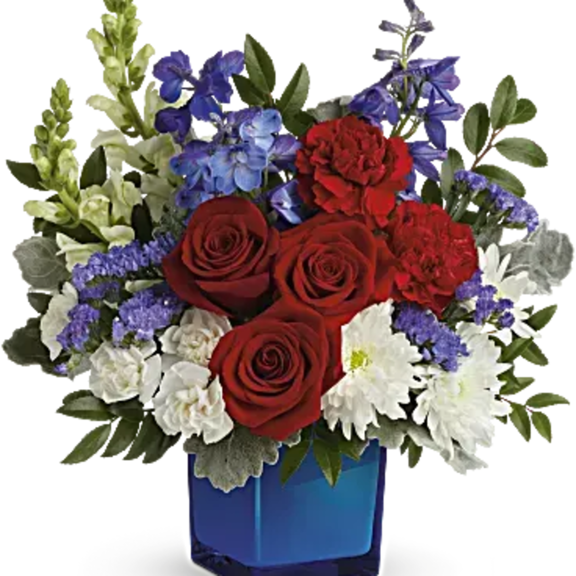 The classic color trio looks more beautiful than ever in this lush