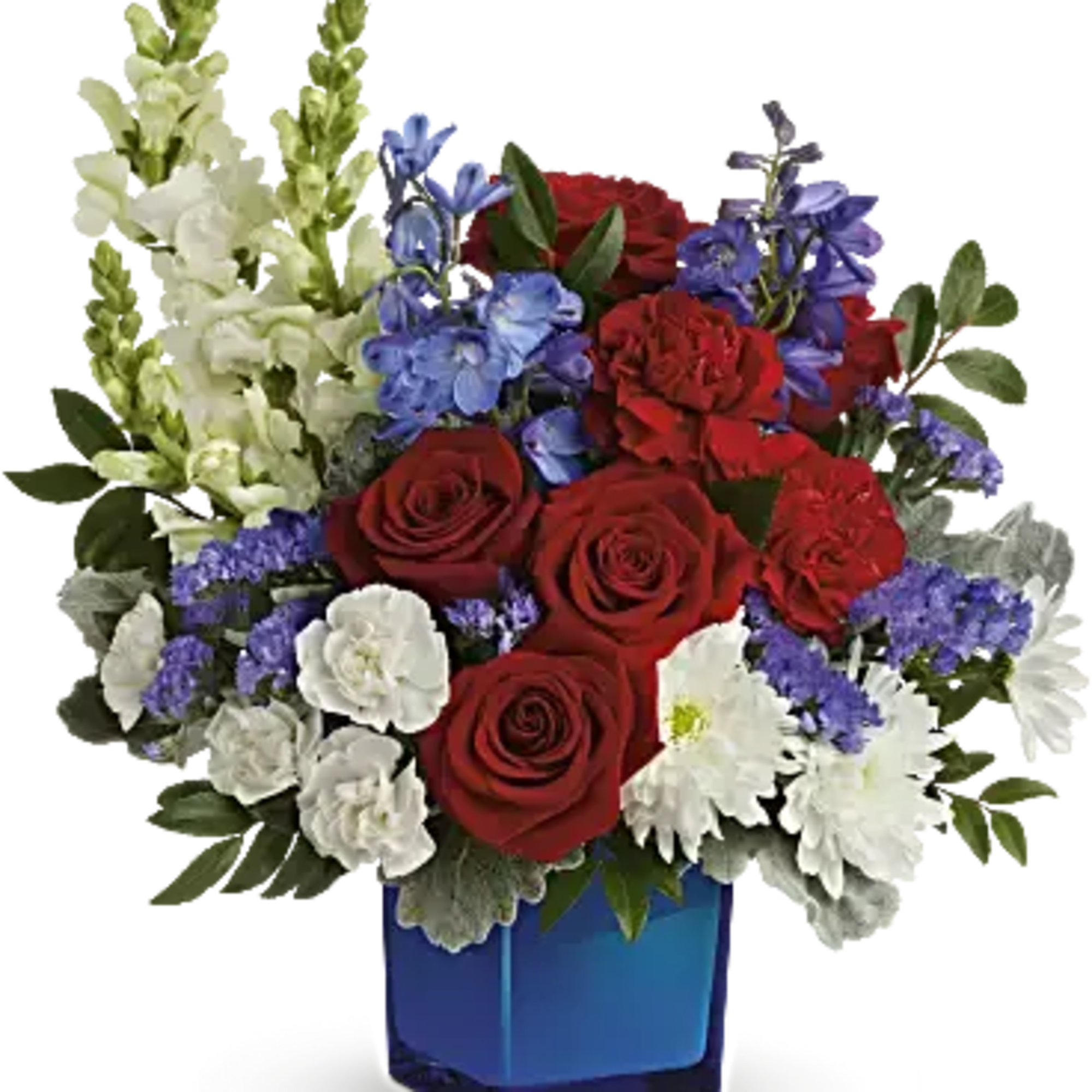 The classic color trio looks more beautiful than ever in this lush