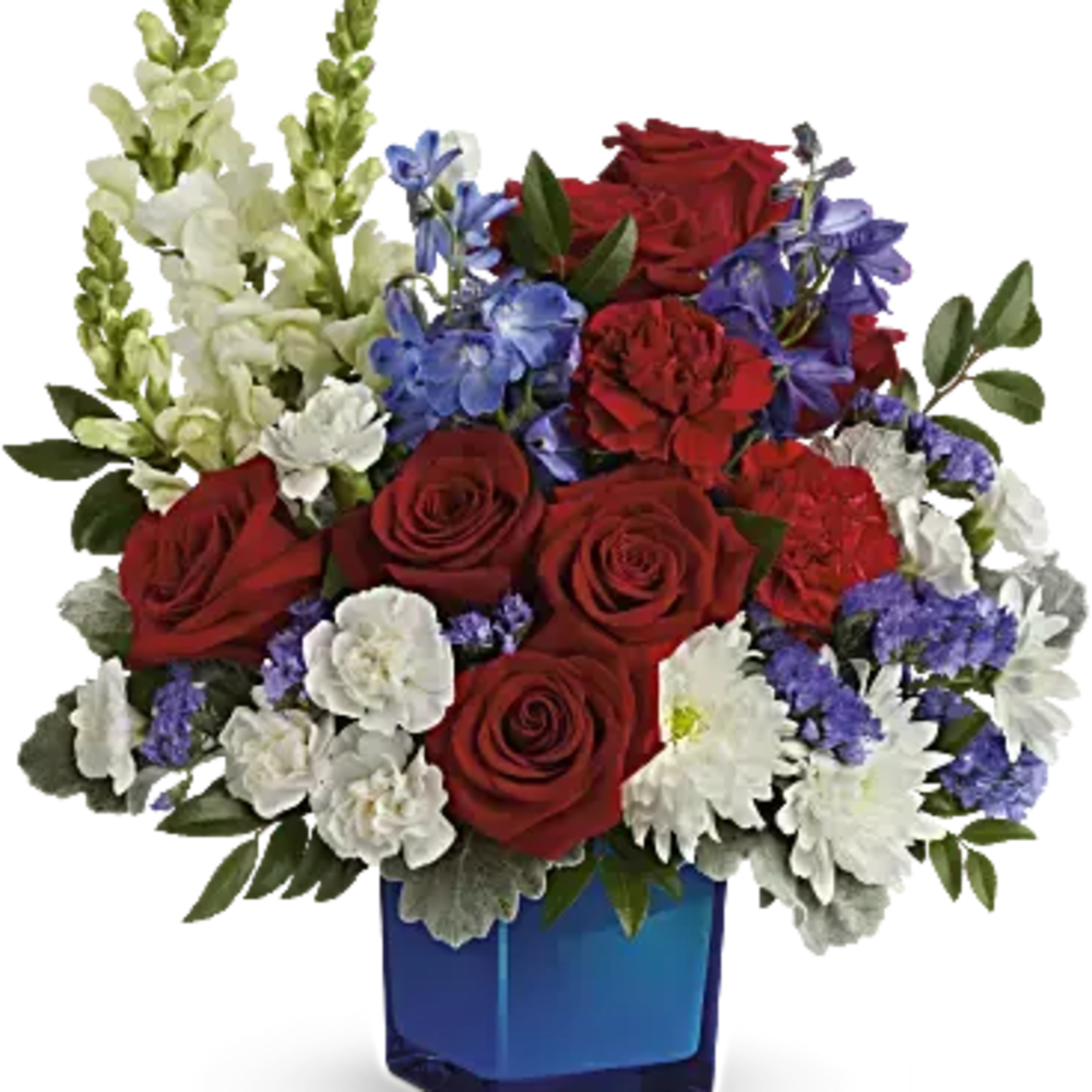 The classic color trio looks more beautiful than ever in this lush