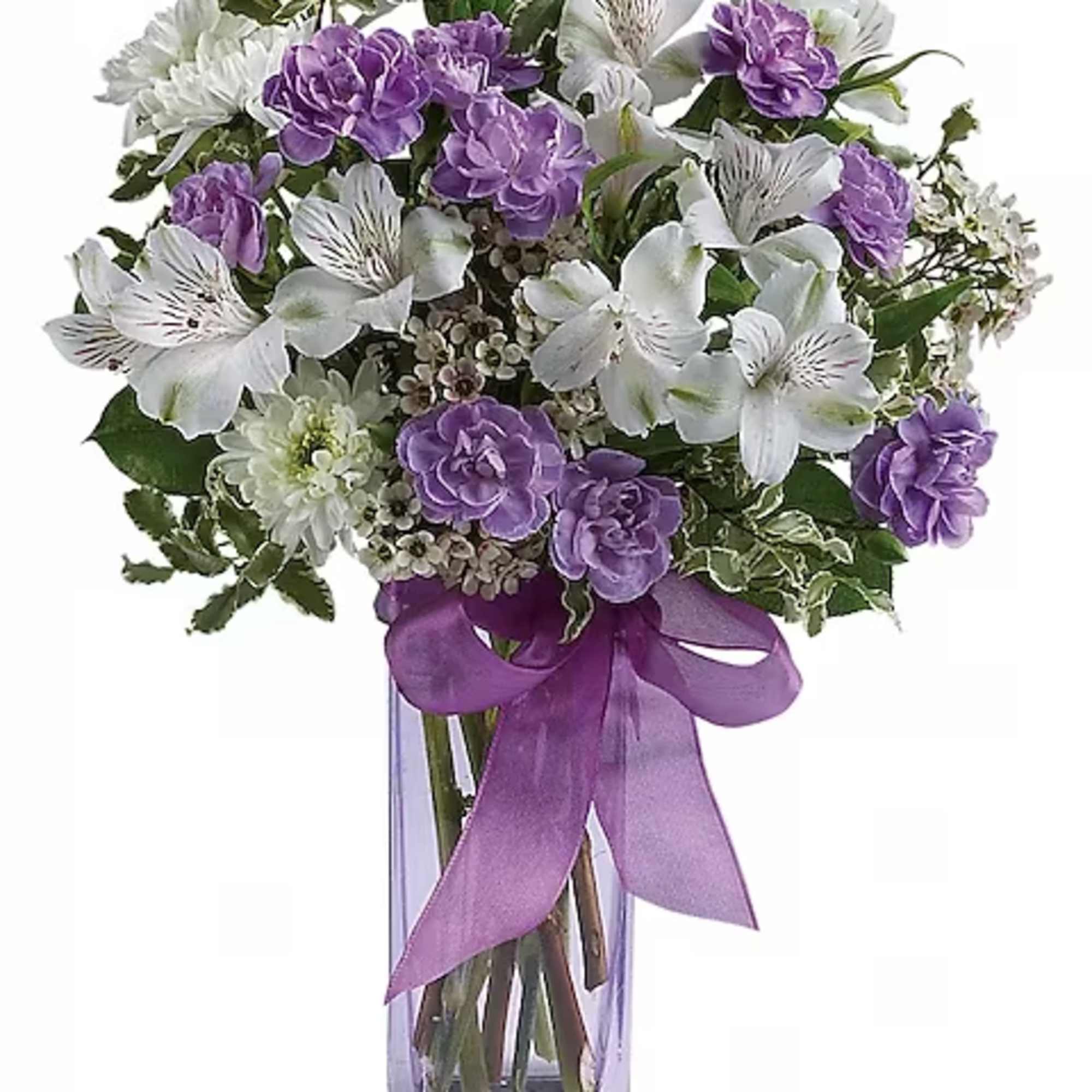 Fill her heart with laughter! The ultimate lavender-lover's bouquet, this gleeful gift