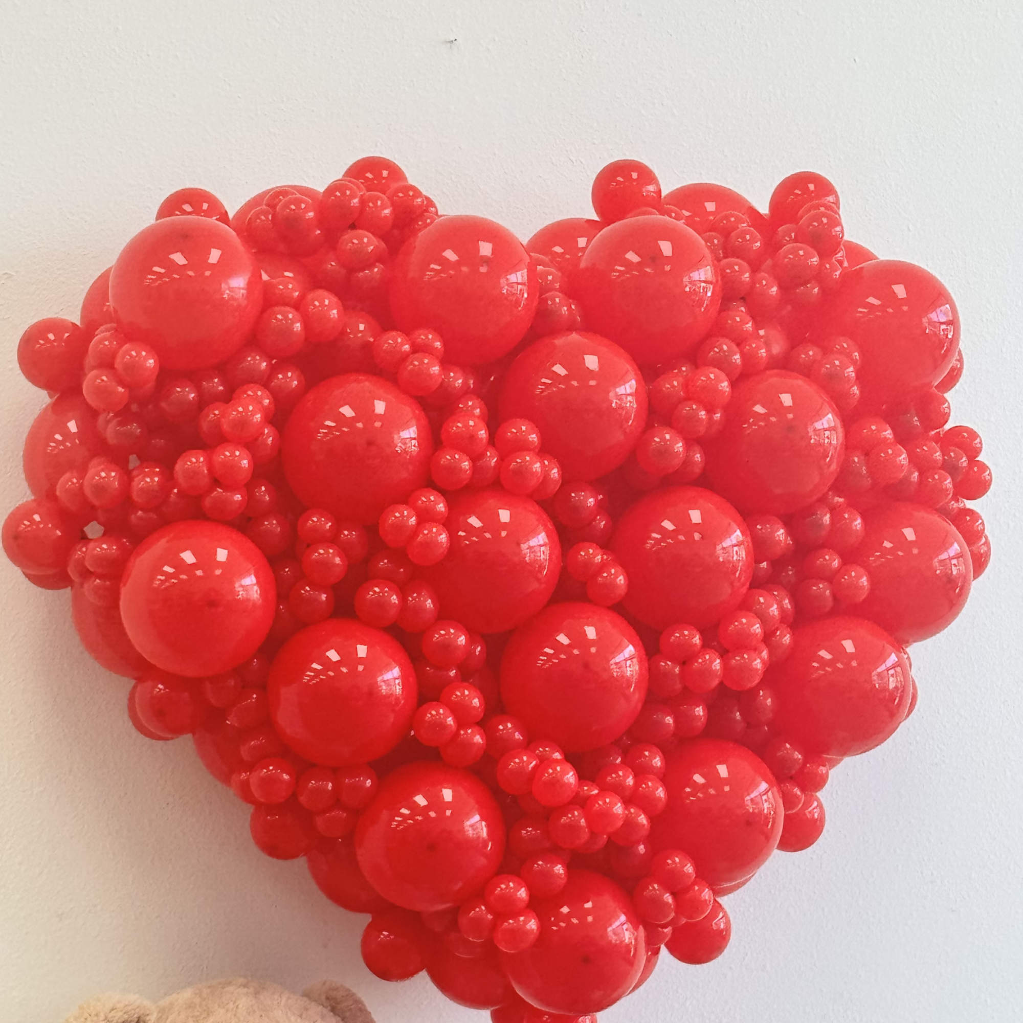 Create a bold and unforgettable statement with our handcrafted Red Heart Balloon