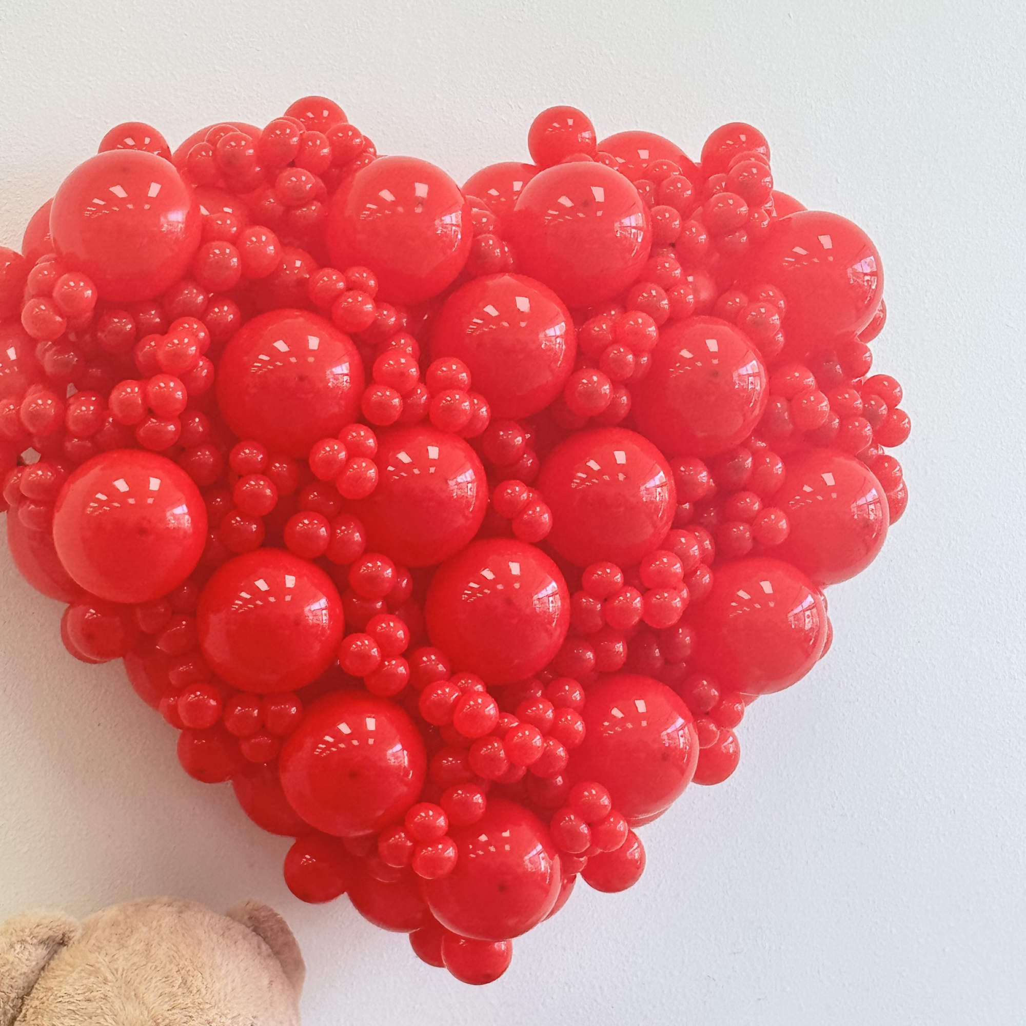 Create a bold and unforgettable statement with our handcrafted Red Heart Balloon