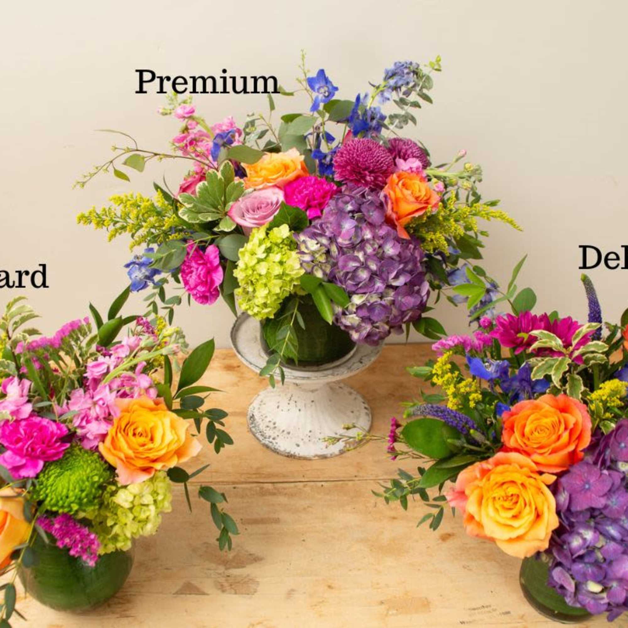 Let us create an arrangement of our favorite flowers of the day!