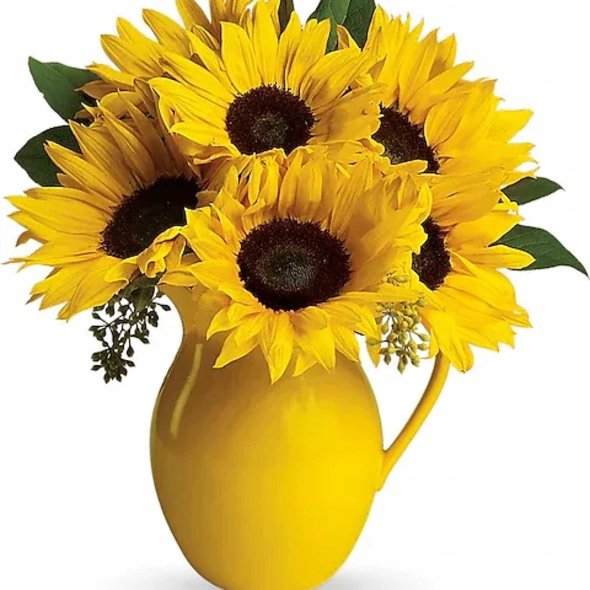 Pour on the fun by sending this dazzling bouquet of summer's brightest
