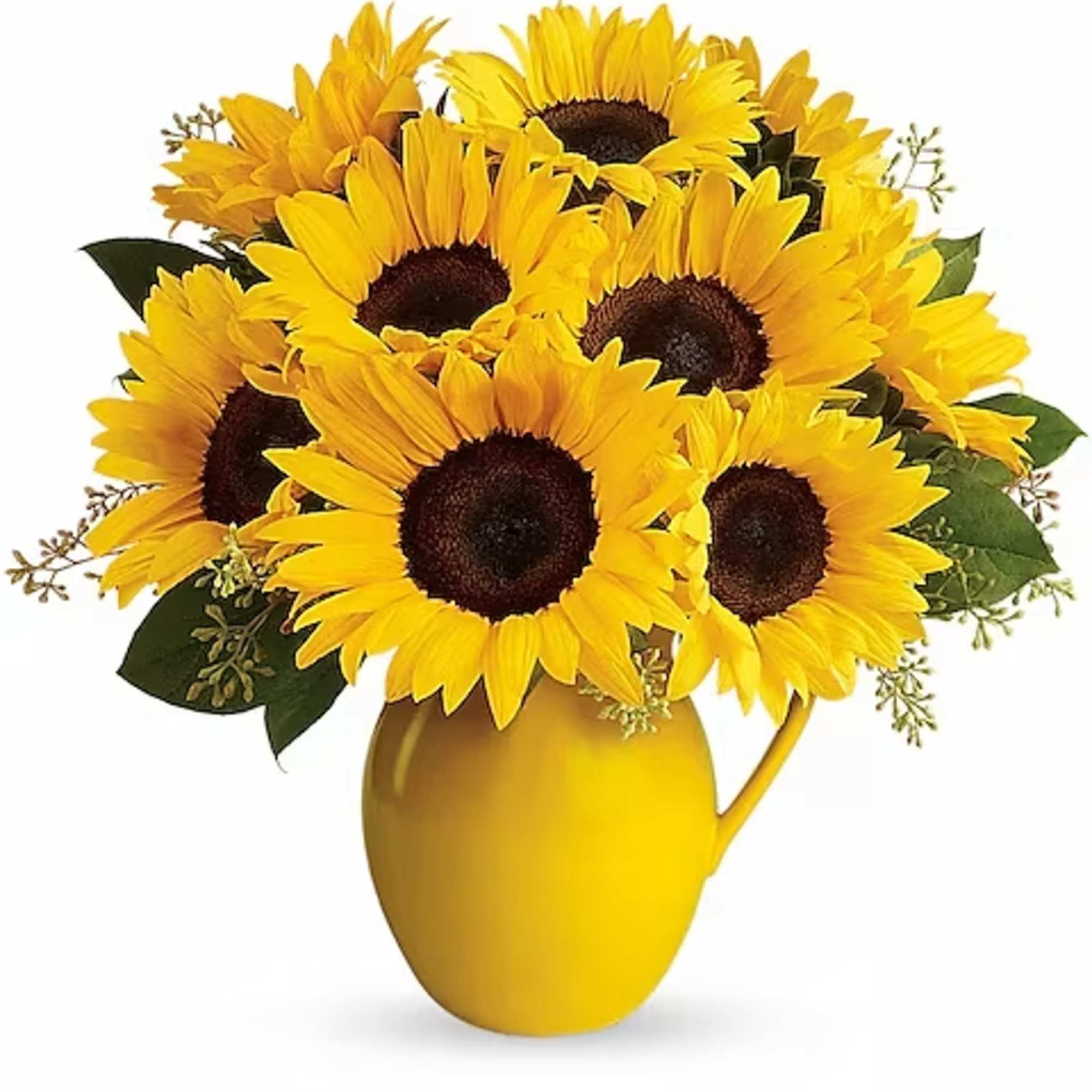 Pour on the fun by sending this dazzling bouquet of summer's brightest