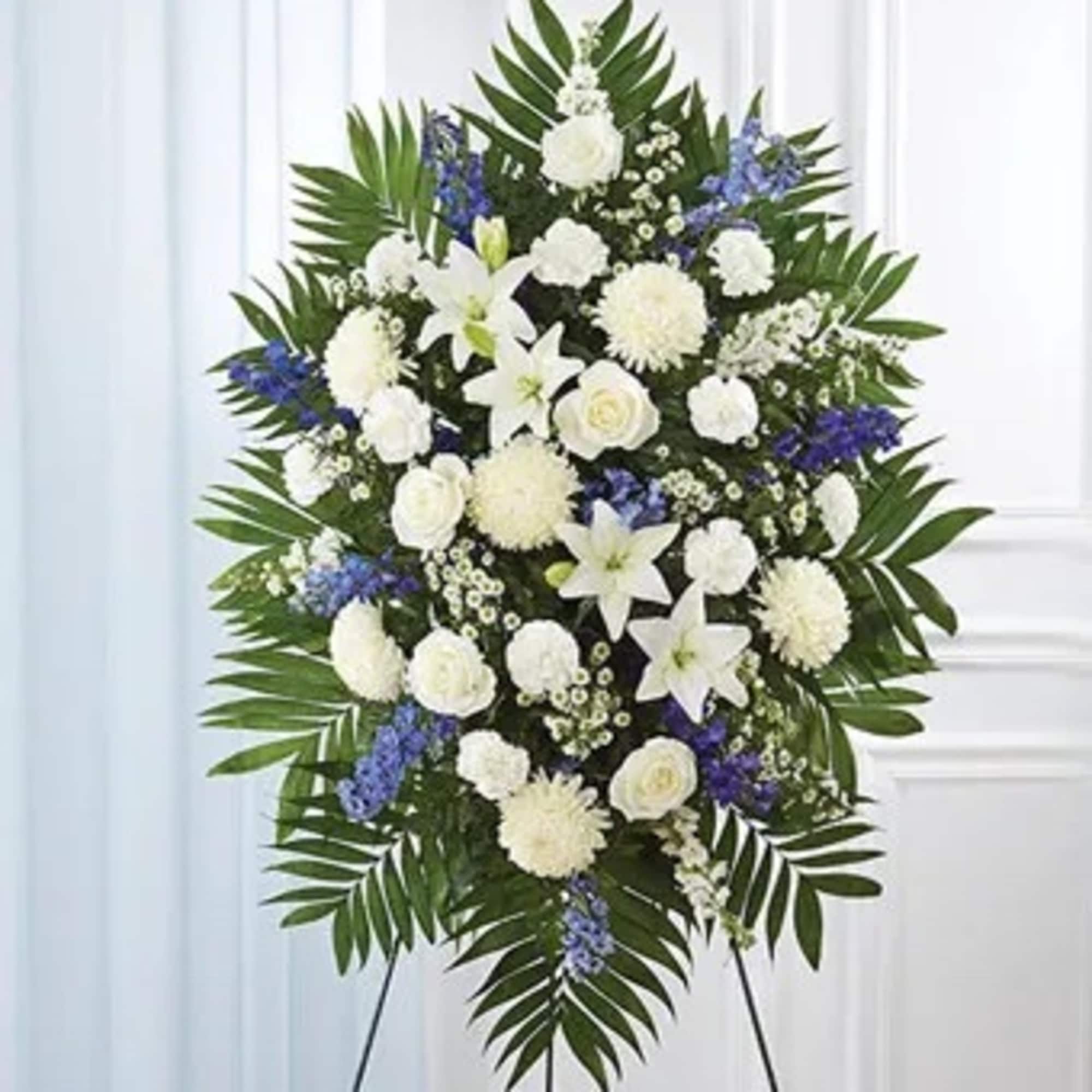 Show your support and heartfelt compassion by sending this comforting white and