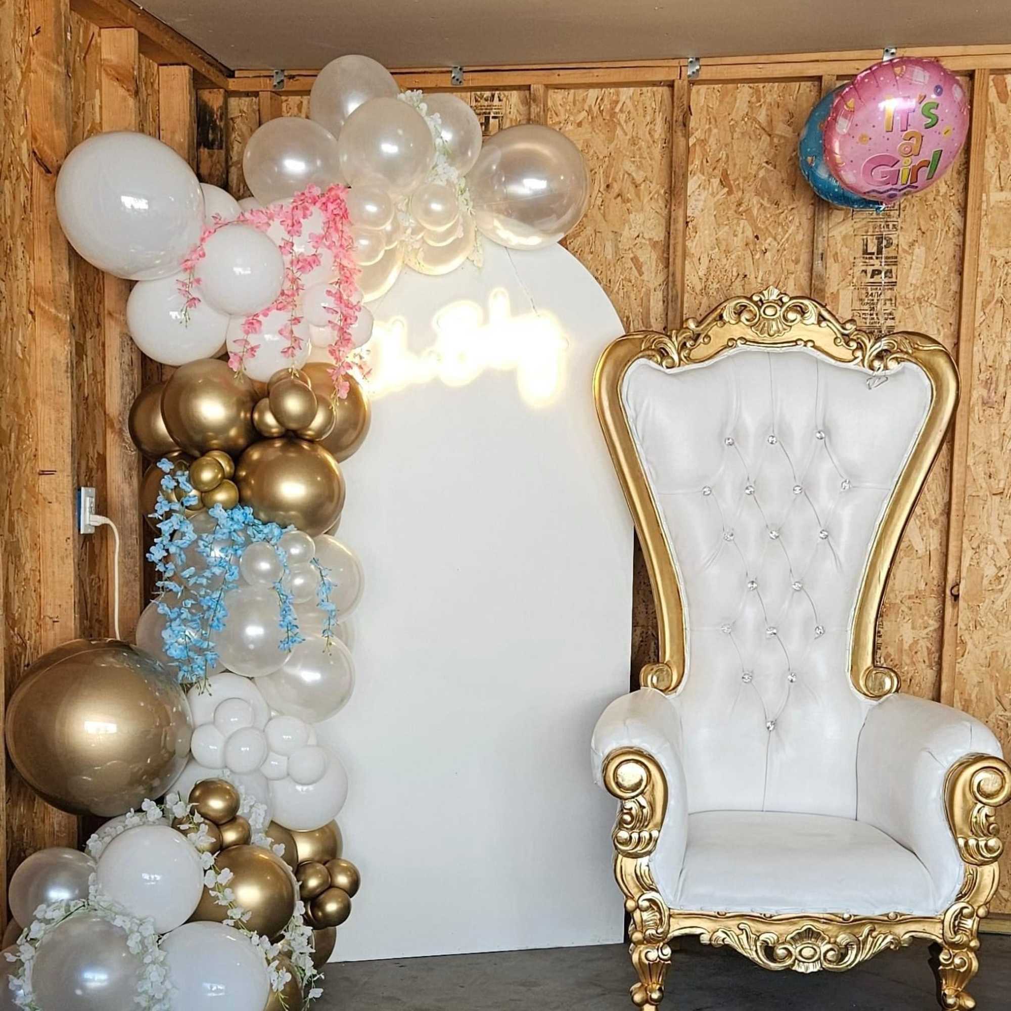 make your event special with the cloud of goods Throne Chair rental!