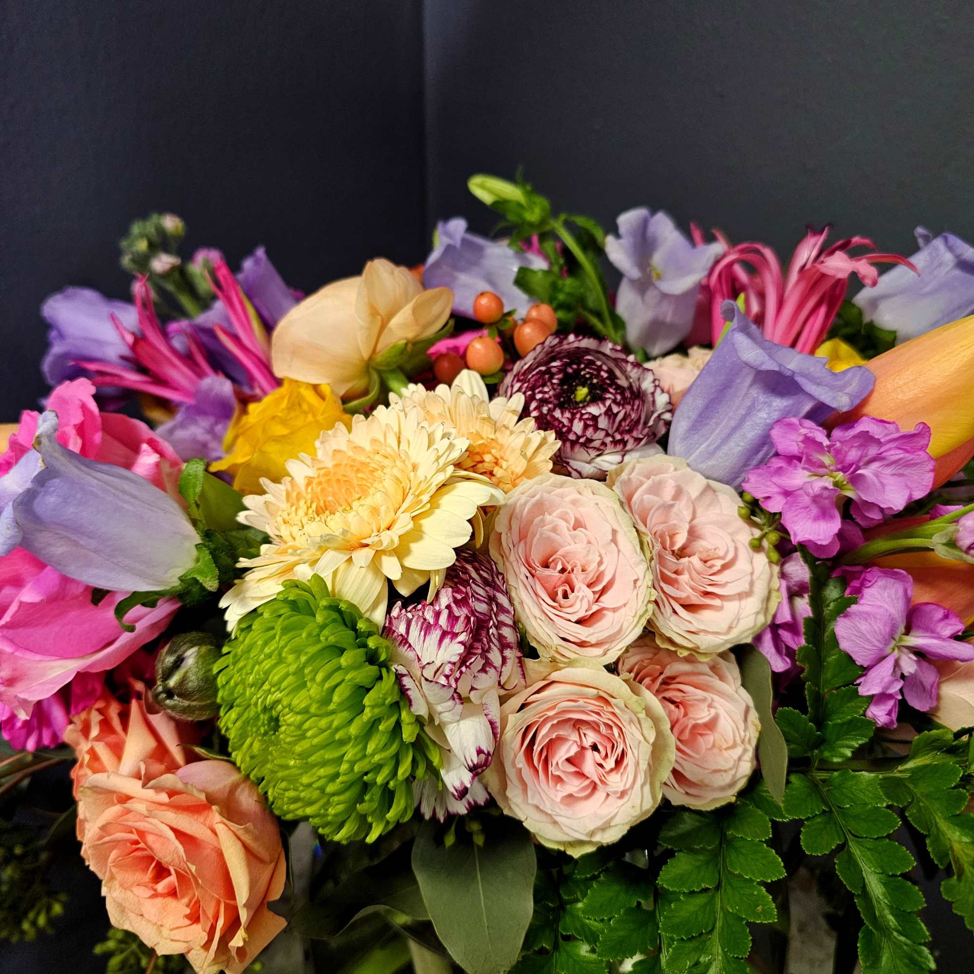 Indulge in the soft elegance of Whispering Petals, a luxurious pastel flower