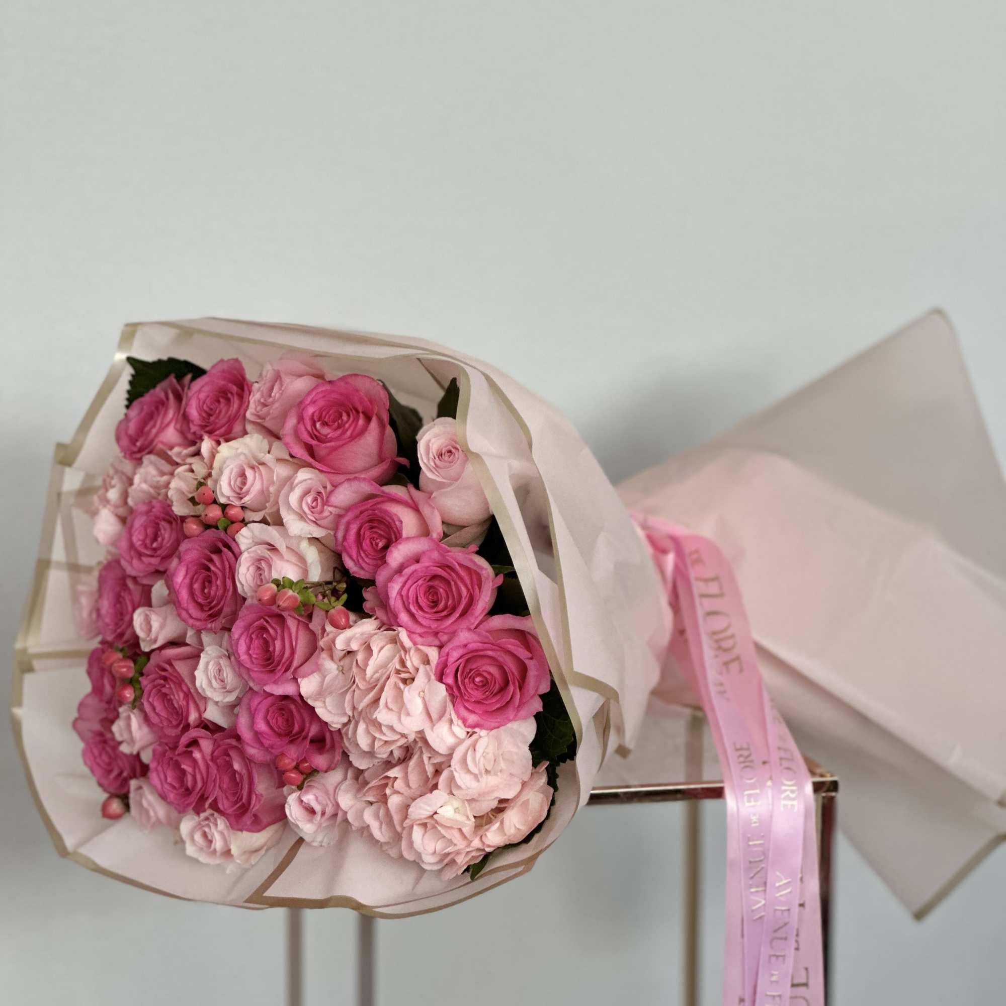 A bouquet that embodies the essence of romance and elegance, with each
