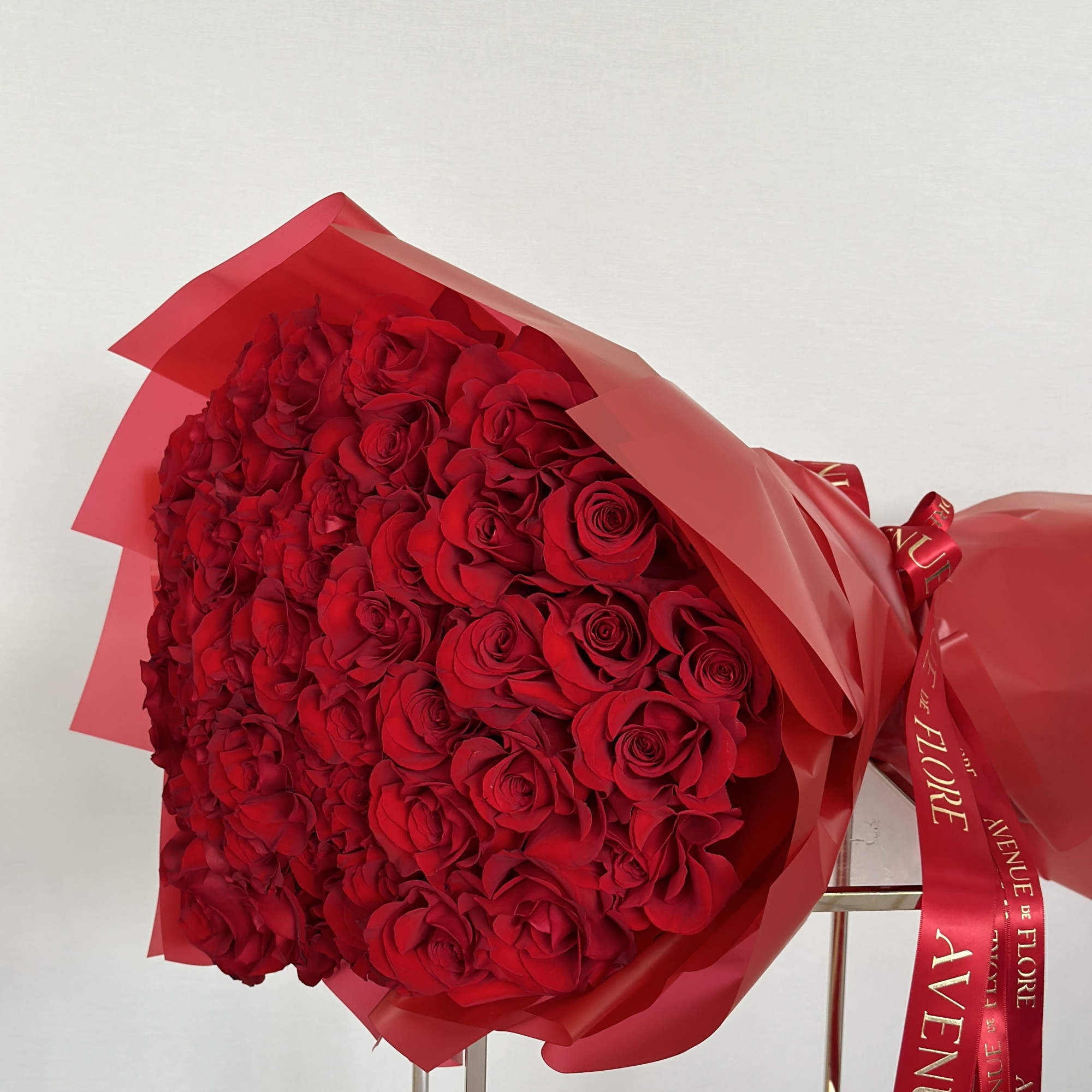 This bouquet of red roses is the epitome of grace and beauty